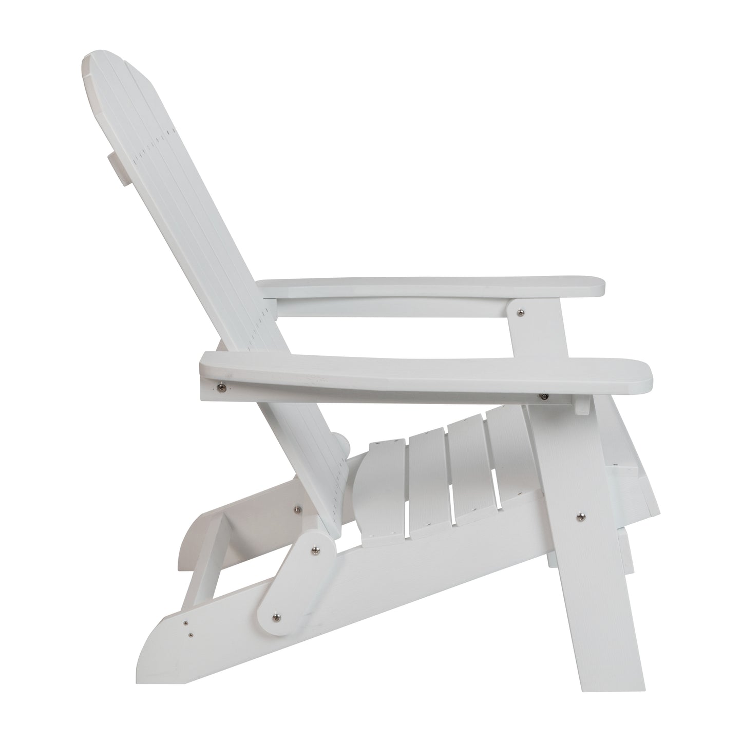 White Folding Adirondack Chair JJ-C14505-WH-GG