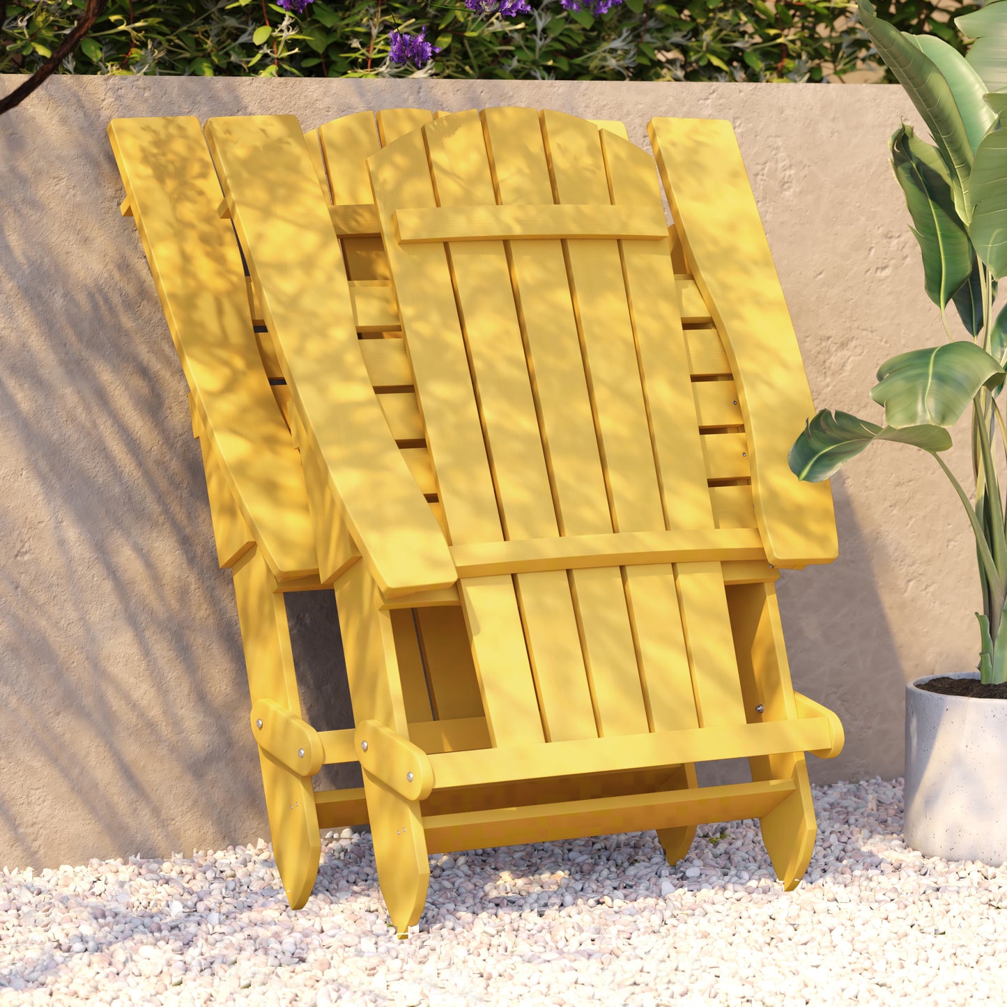 Yellow Adirondack Chair JJ-C14505-YLW-GG