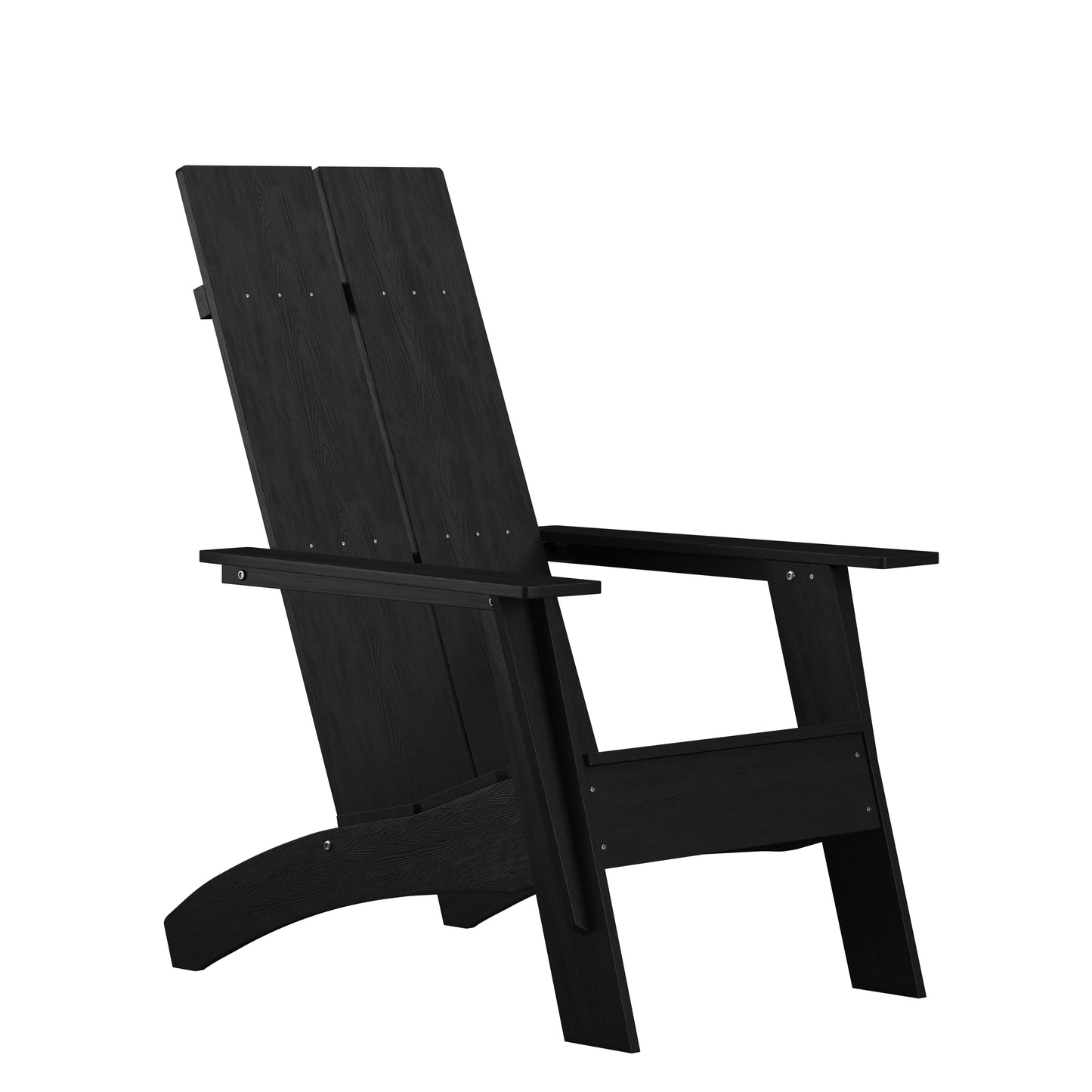 Black Modern Adirondack Chair JJ-C14509-BK-GG