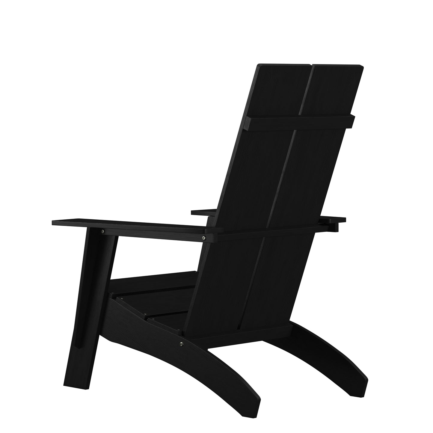 Black Modern Adirondack Chair JJ-C14509-BK-GG