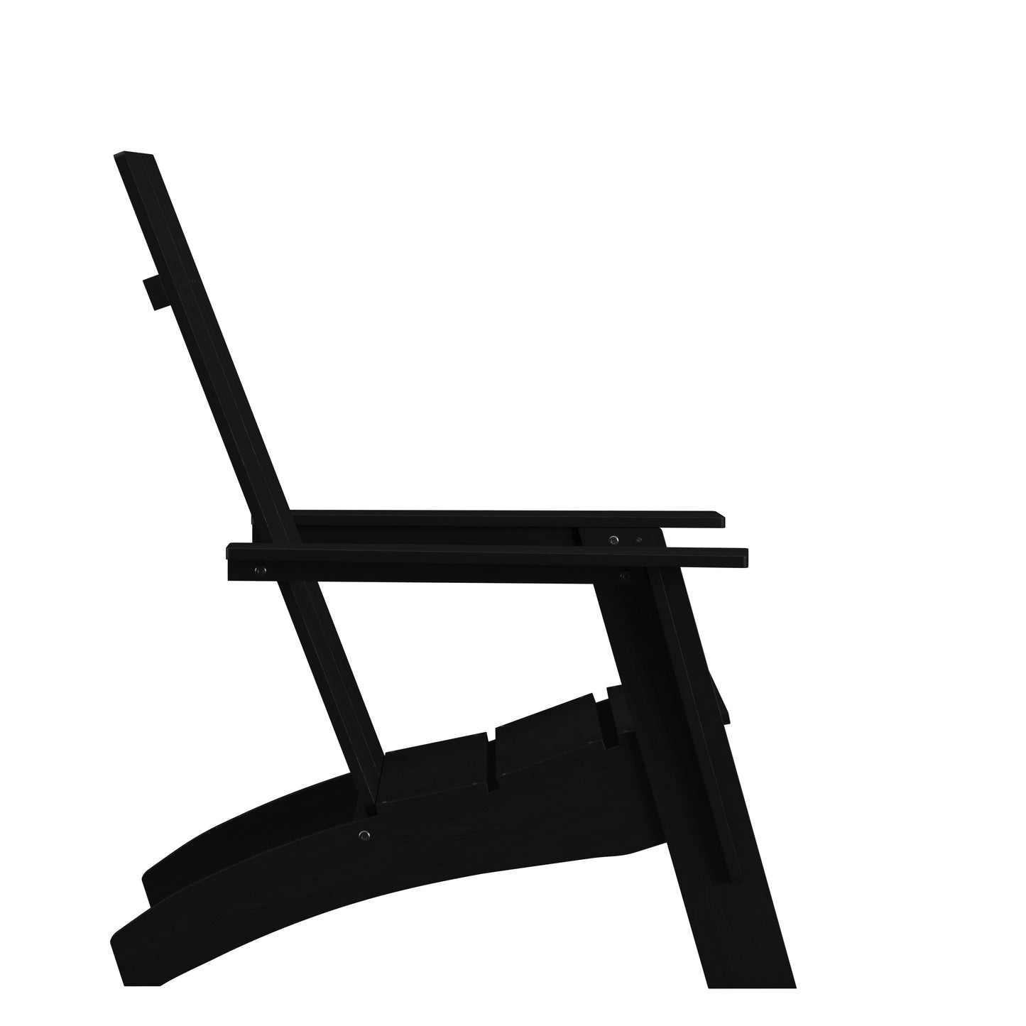 Black Modern Adirondack Chair JJ-C14509-BK-GG