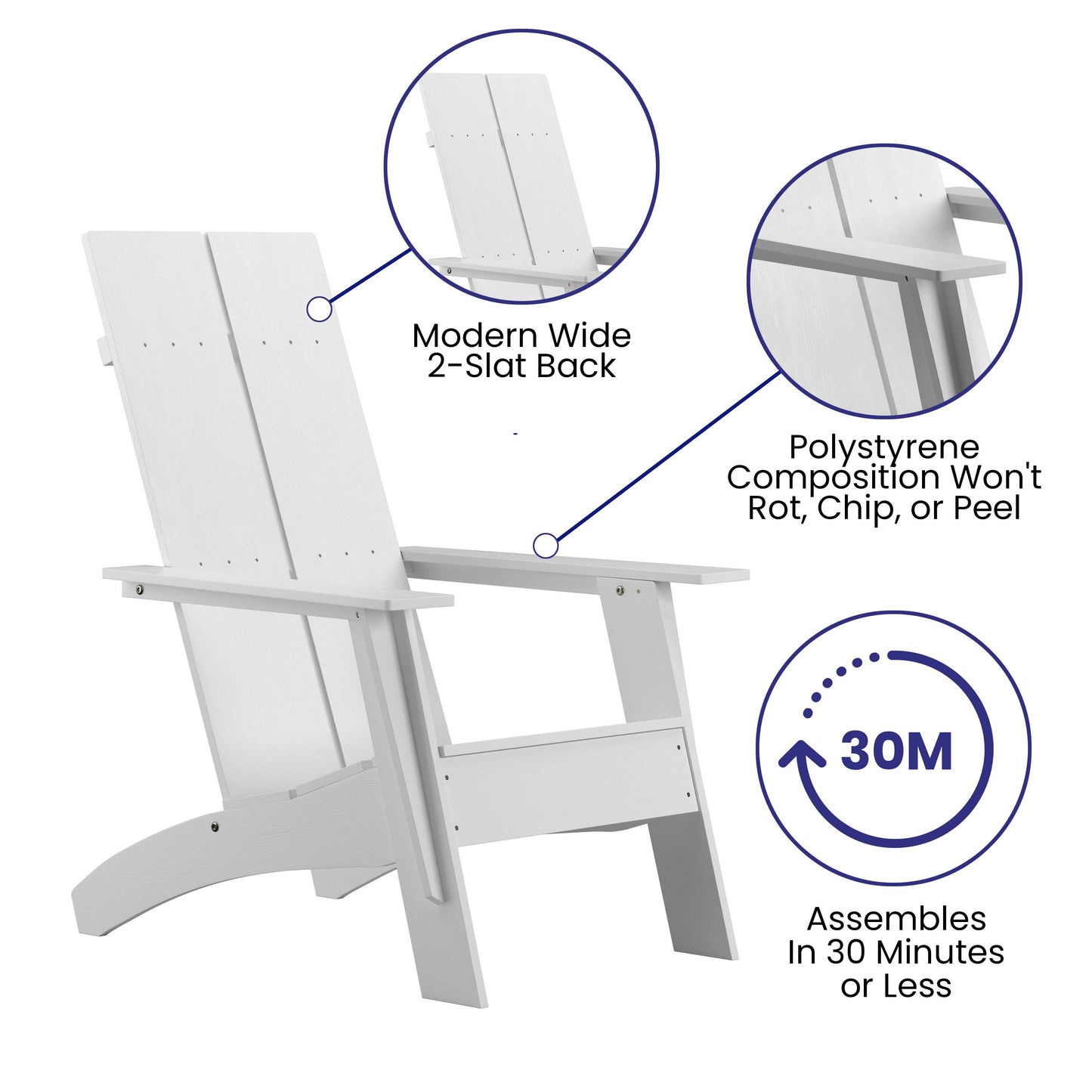 2PK White Chairs & Fire Pit JJ-C145092-202-WH-GG