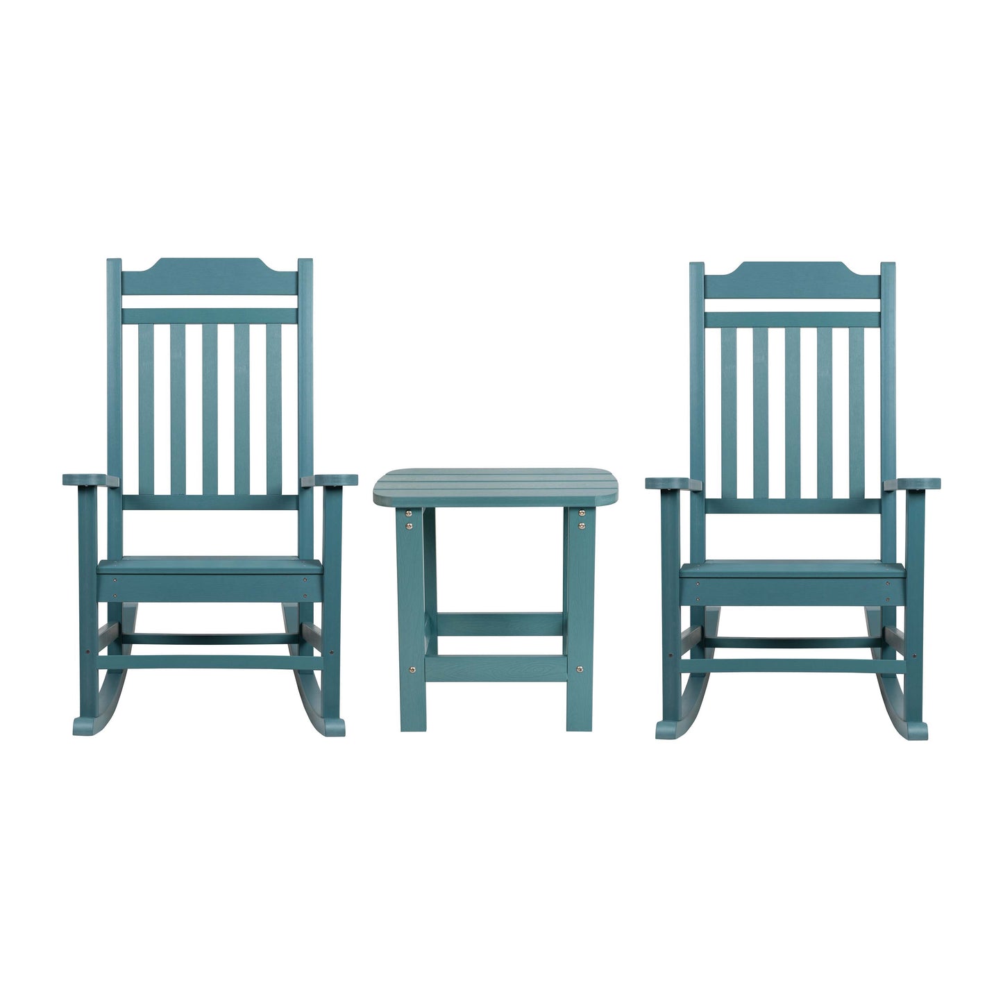 Teal Table and 2 Chair Set JJ-C14703-2-T14001-TL-GG