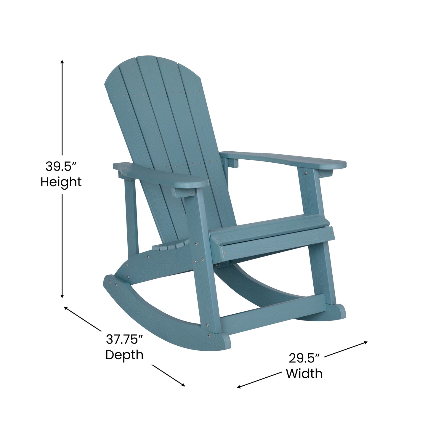 Sea Foam Resin Rocking Chair JJ-C14705-SFM-GG