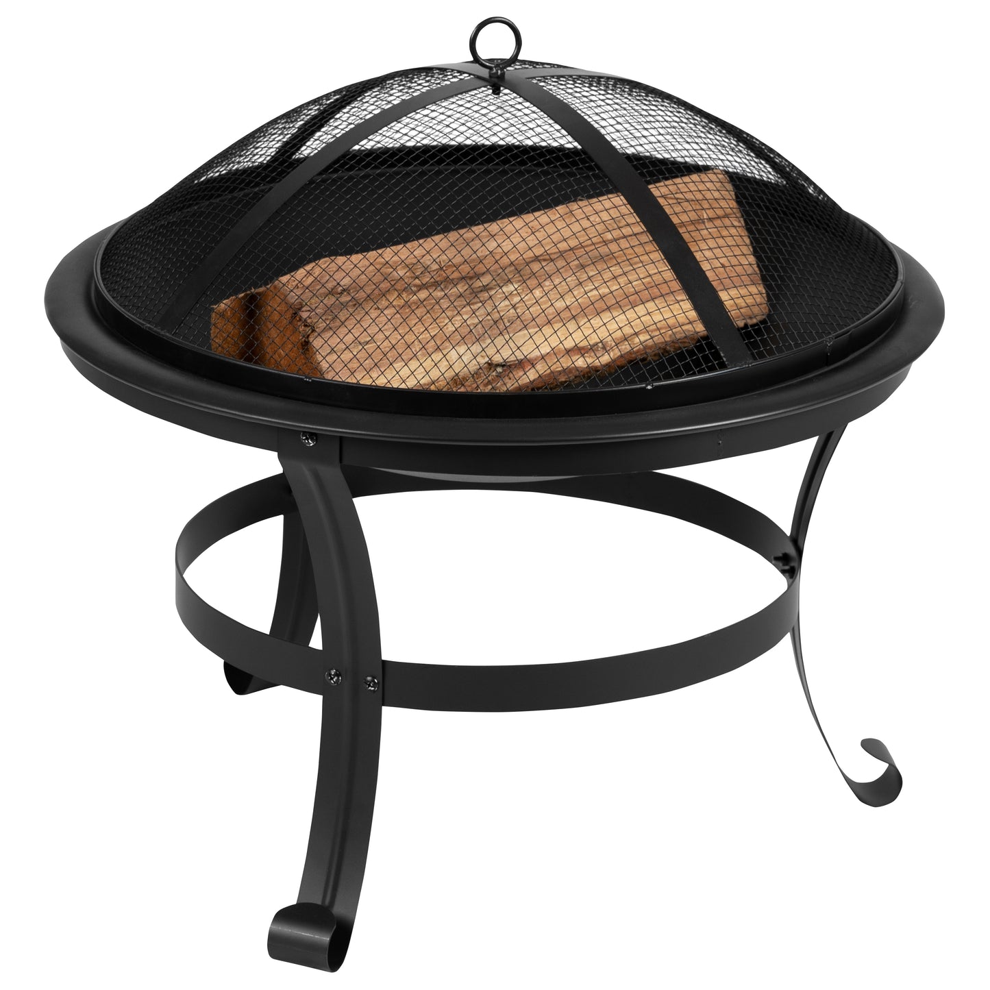 2PK Black Rockers-Fire Pit JJ-C147052-202-BK-GG