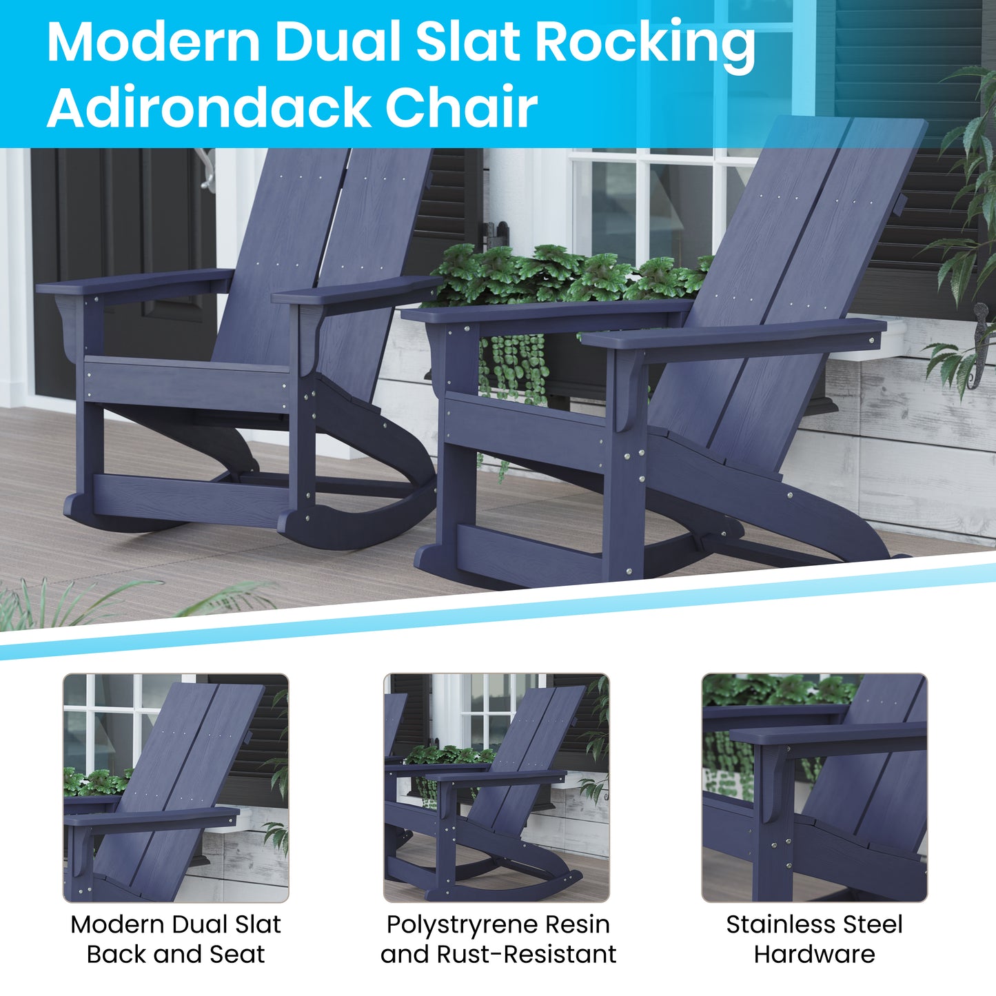 2PK Navy Rockers & Side Table JJ-C14709-2-T14001-NW-GG