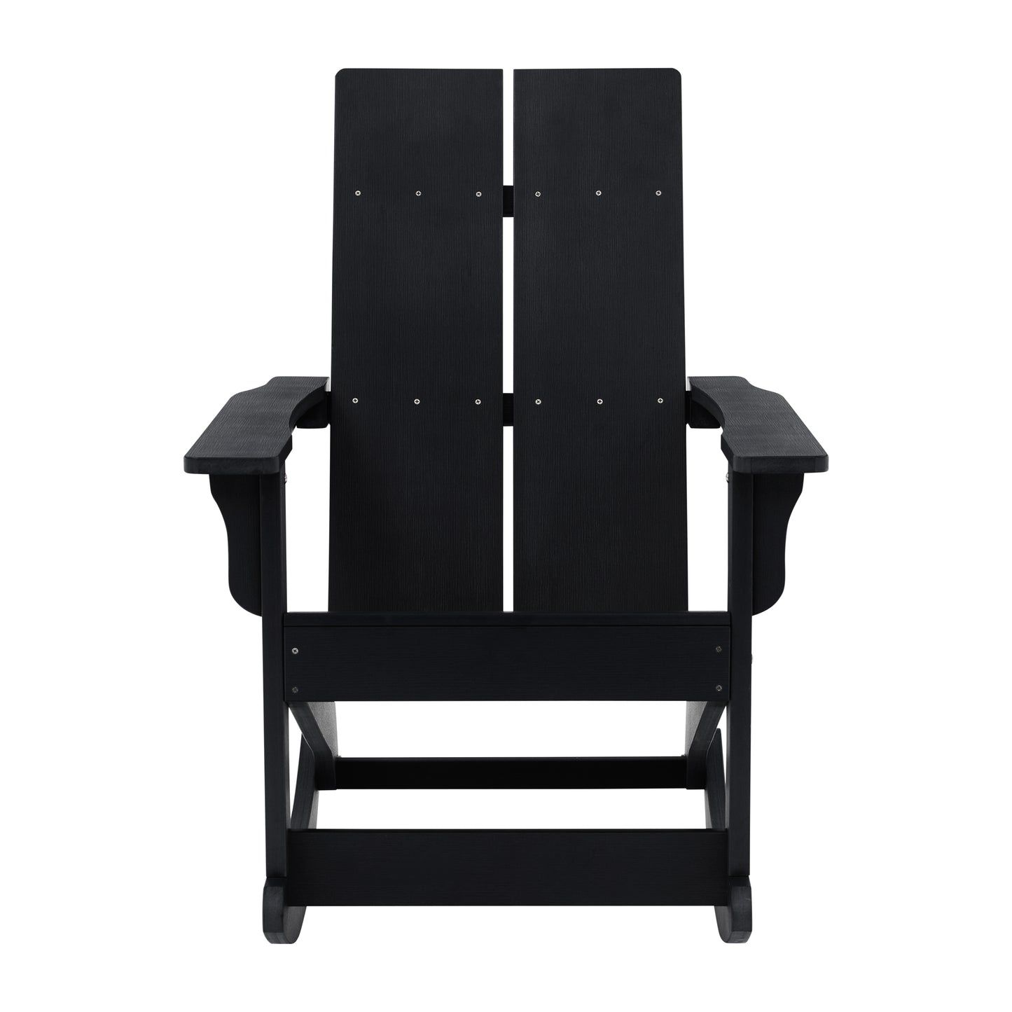 2 PK Black Resin Rocking Chair JJ-C14709-BK-2-GG