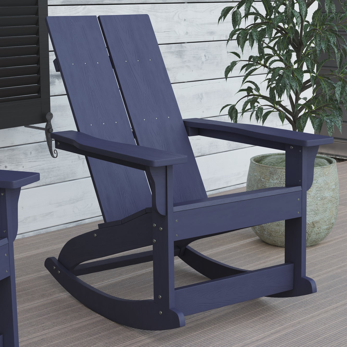 2 PK Navy Resin Rocking Chair JJ-C14709-NV-2-GG