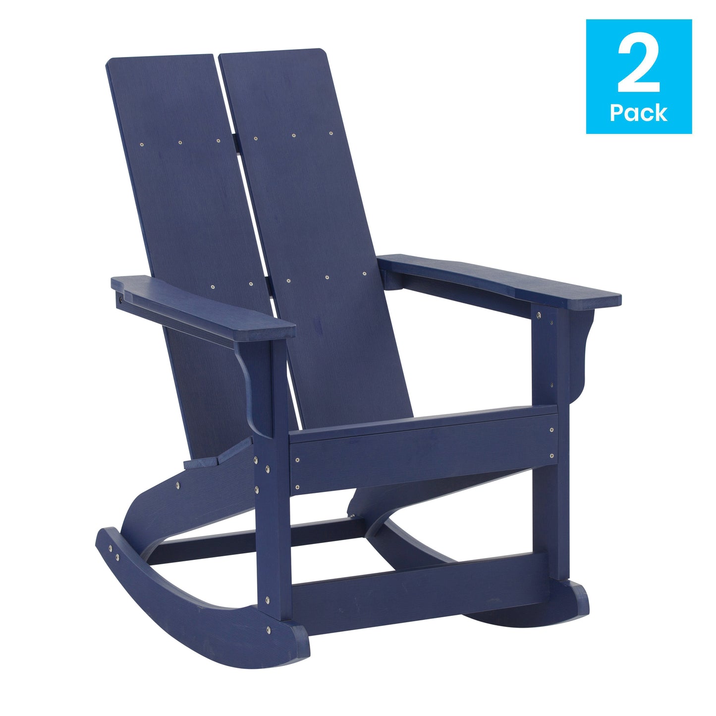 2 PK Navy Resin Rocking Chair JJ-C14709-NV-2-GG