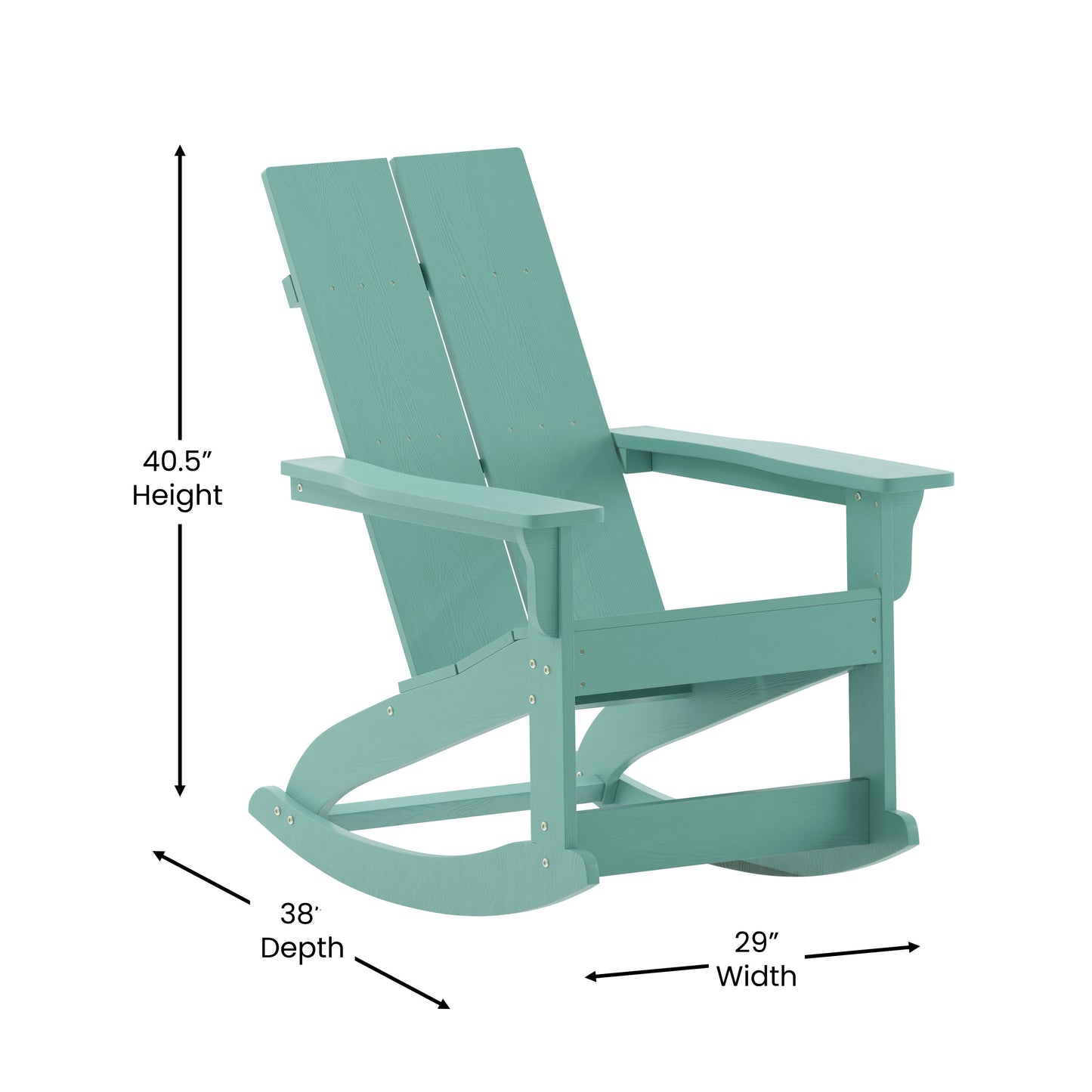 2PK Sea Foam Rocking Chairs JJ-C14709-SFM-2-GG