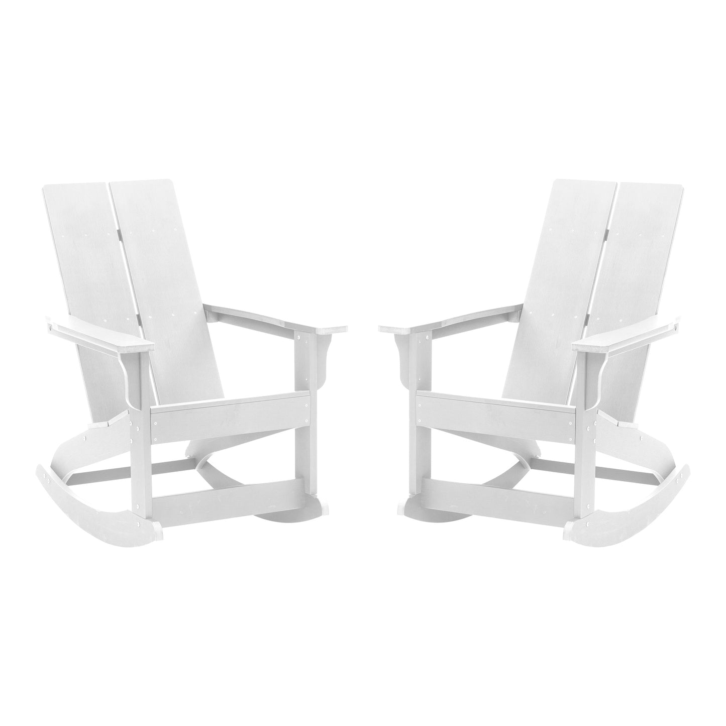 2 PK White Resin Rocking Chair JJ-C14709-WH-2-GG