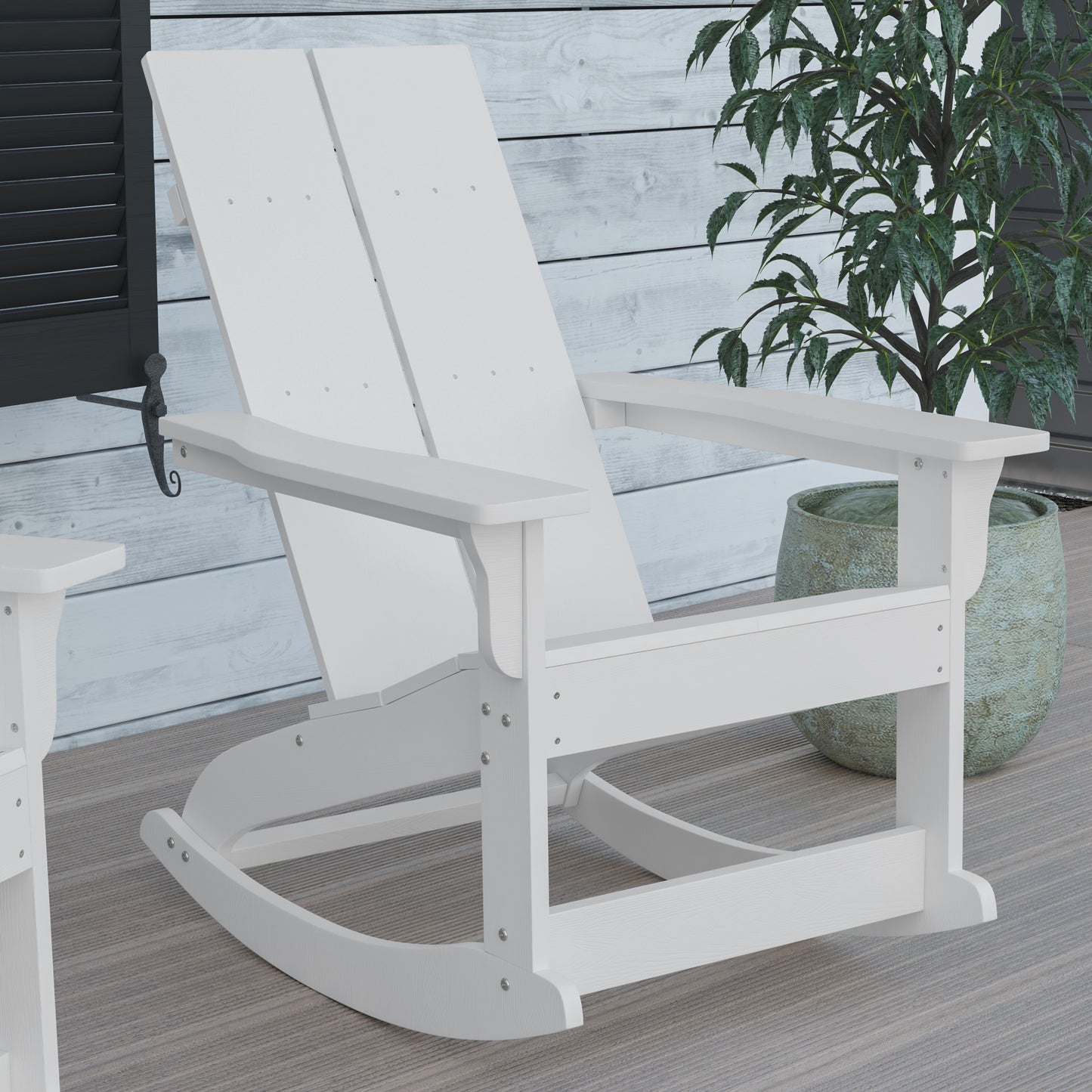 2 PK White Resin Rocking Chair JJ-C14709-WH-2-GG