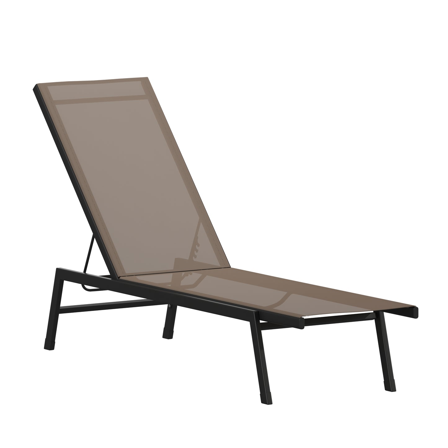 Black/Brown Chaise Lounge JJ-LC326-BLK-BR-GG