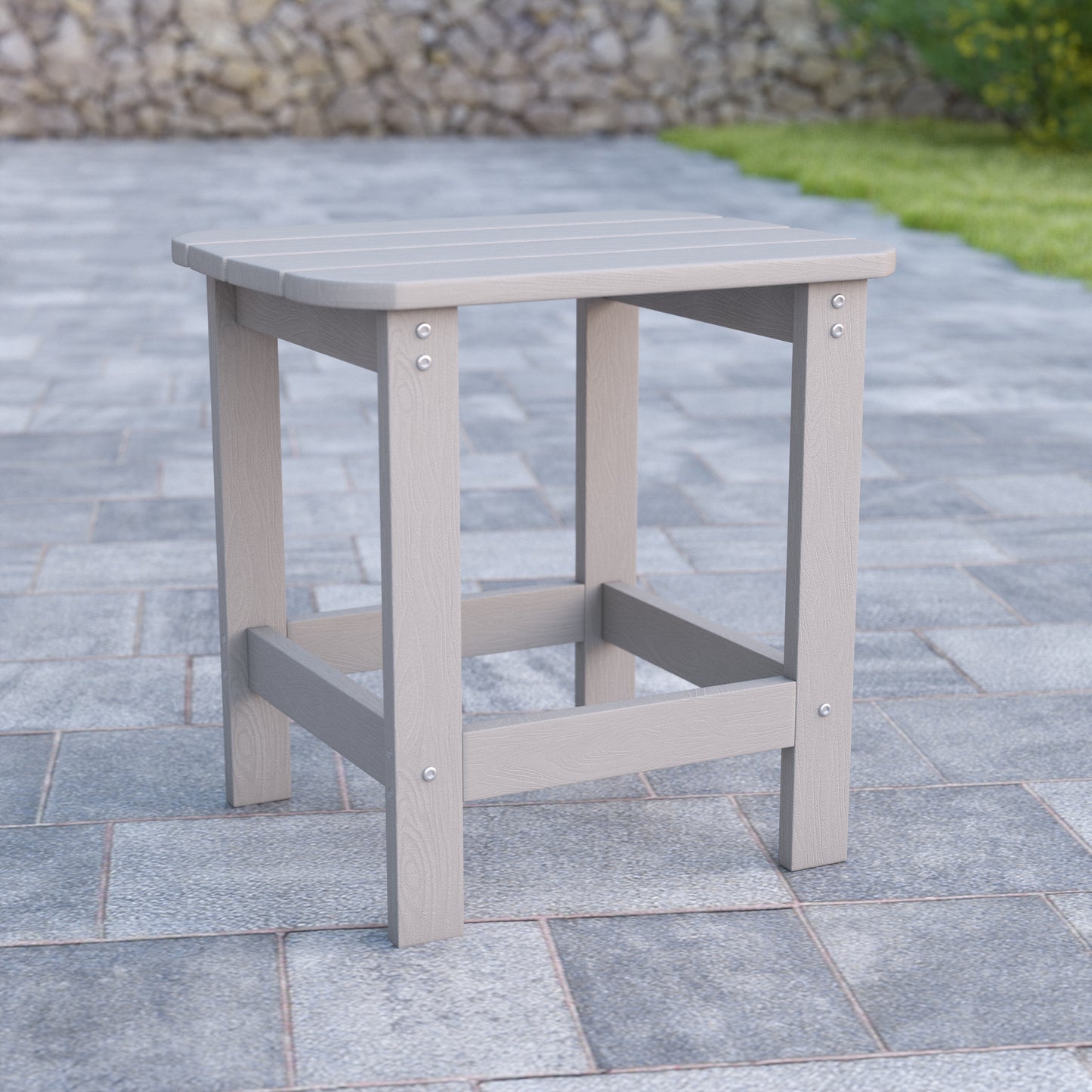 Gray Adirondack Side Table JJ-T14001-GY-GG