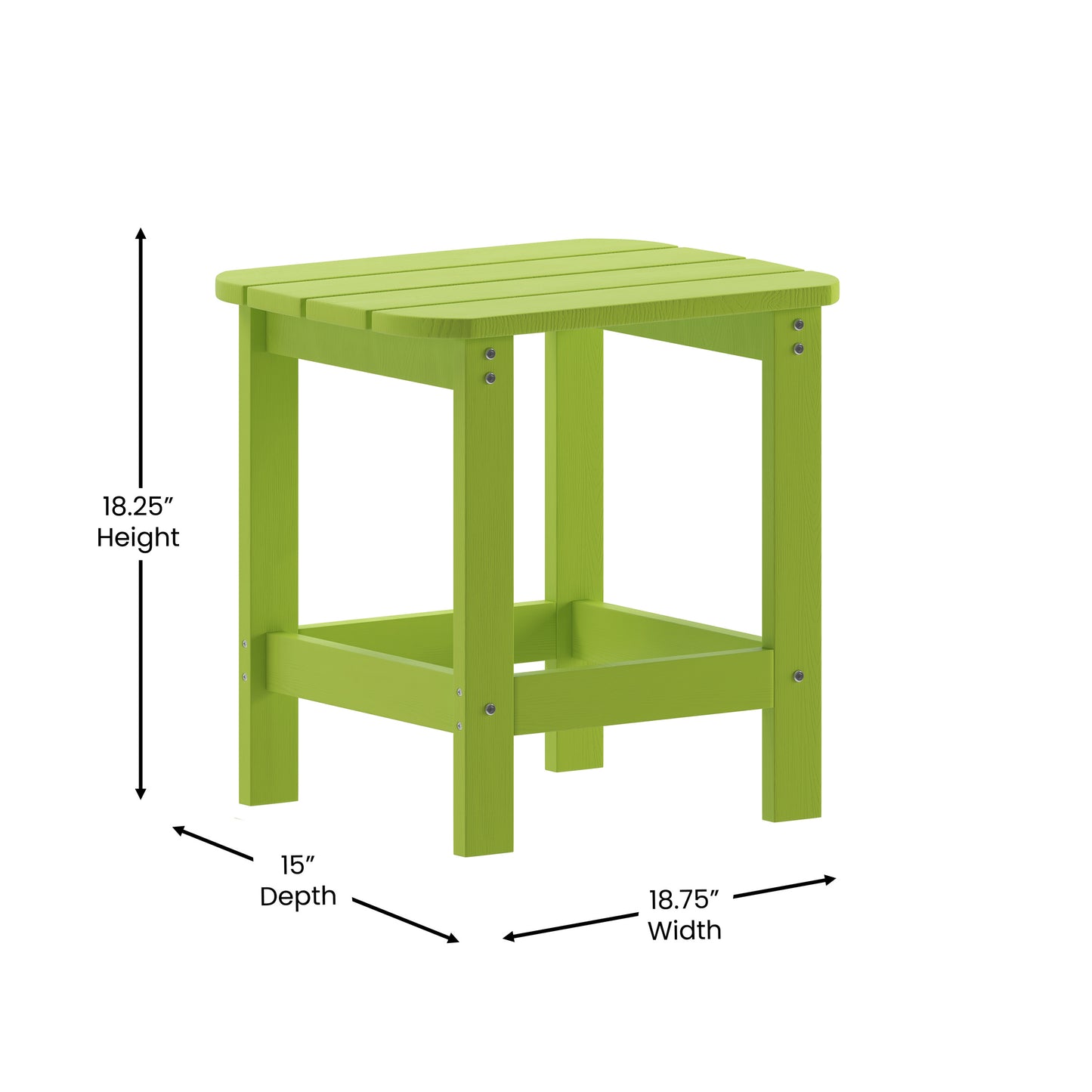 Lime Adirondack Side Table JJ-T14001-LM-GG