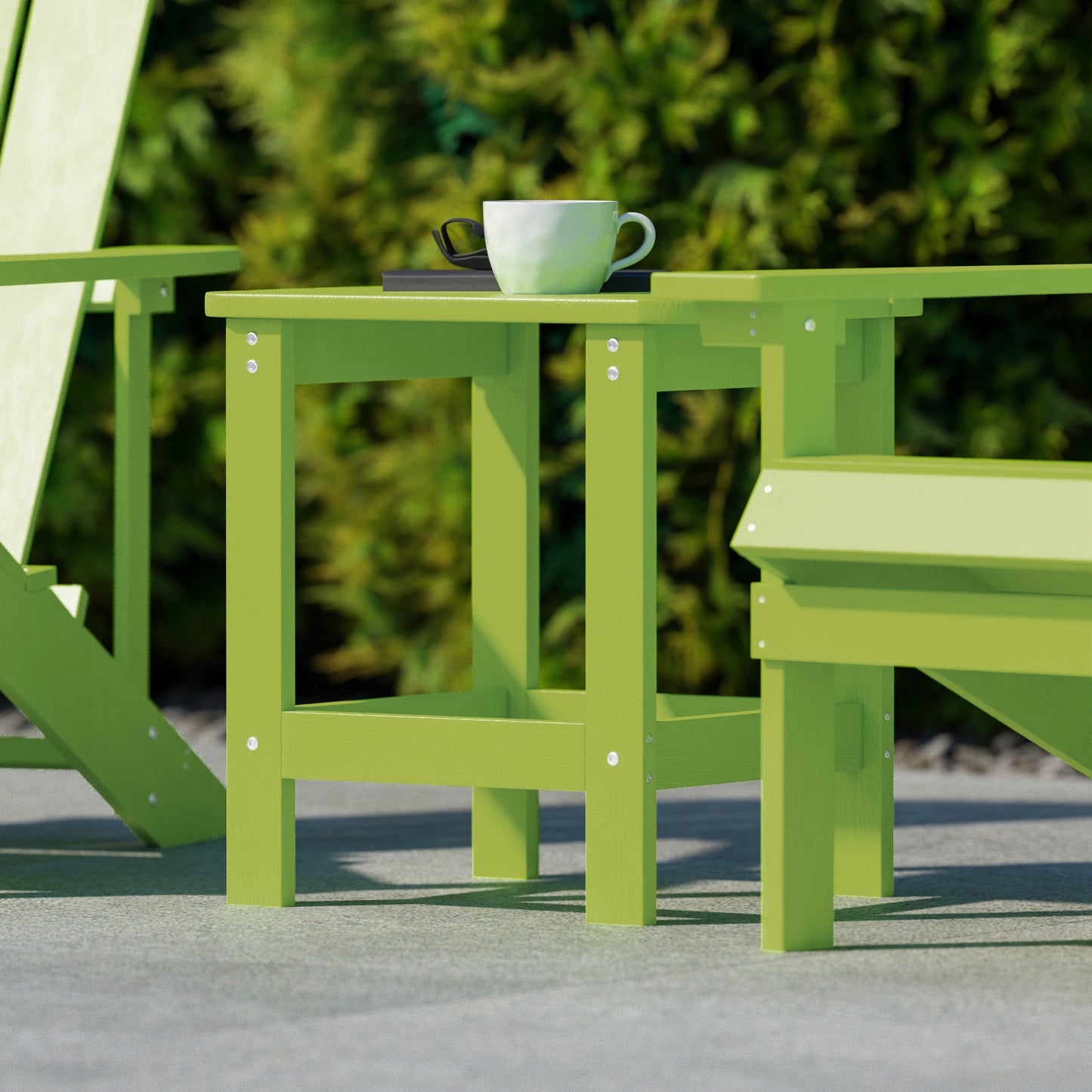 Lime Adirondack Side Table JJ-T14001-LM-GG