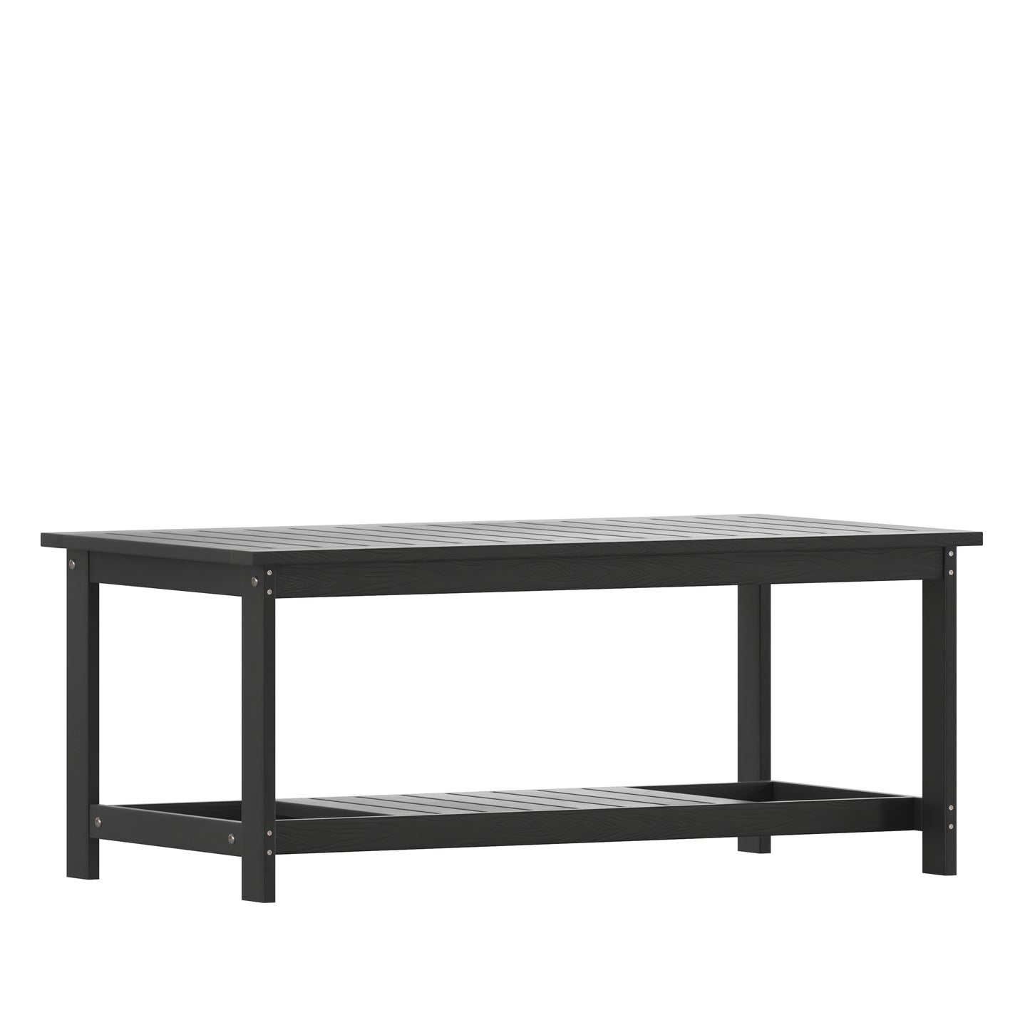 Black Poly Resin Table JJ-T14022-BK-GG