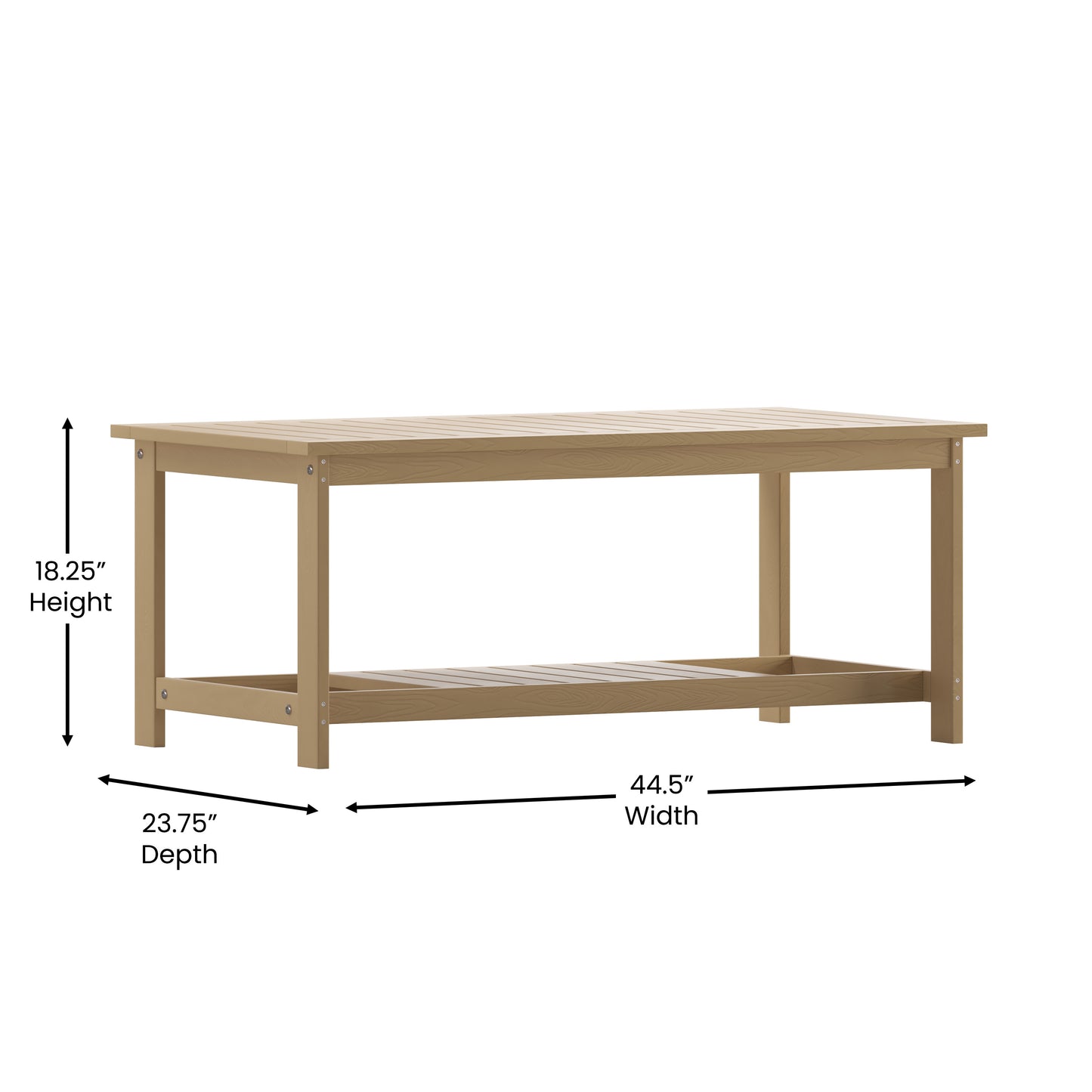 Natural Cedar Poly Resin Table JJ-T14022-BR-GG