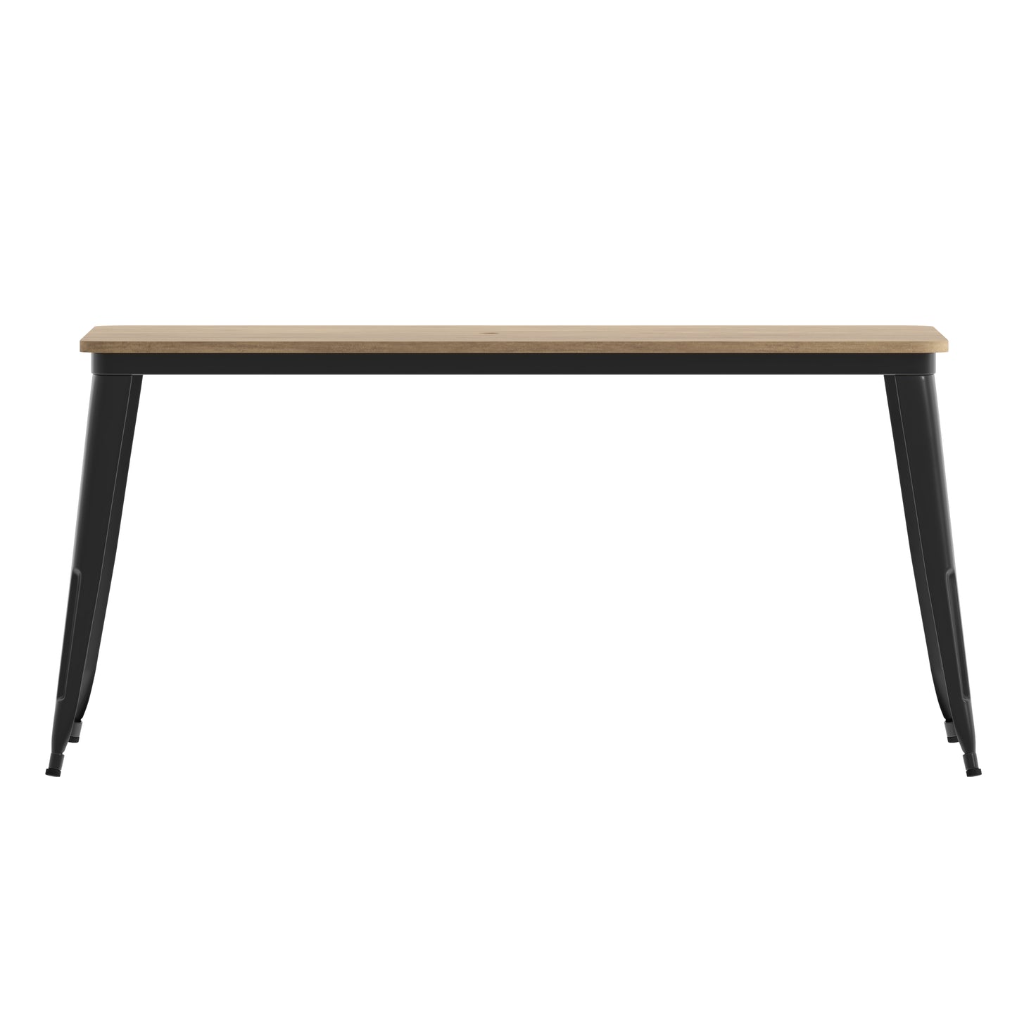 Contemporary 30" x 60" Commercial Dining Table for 6 with Umbrella Hole