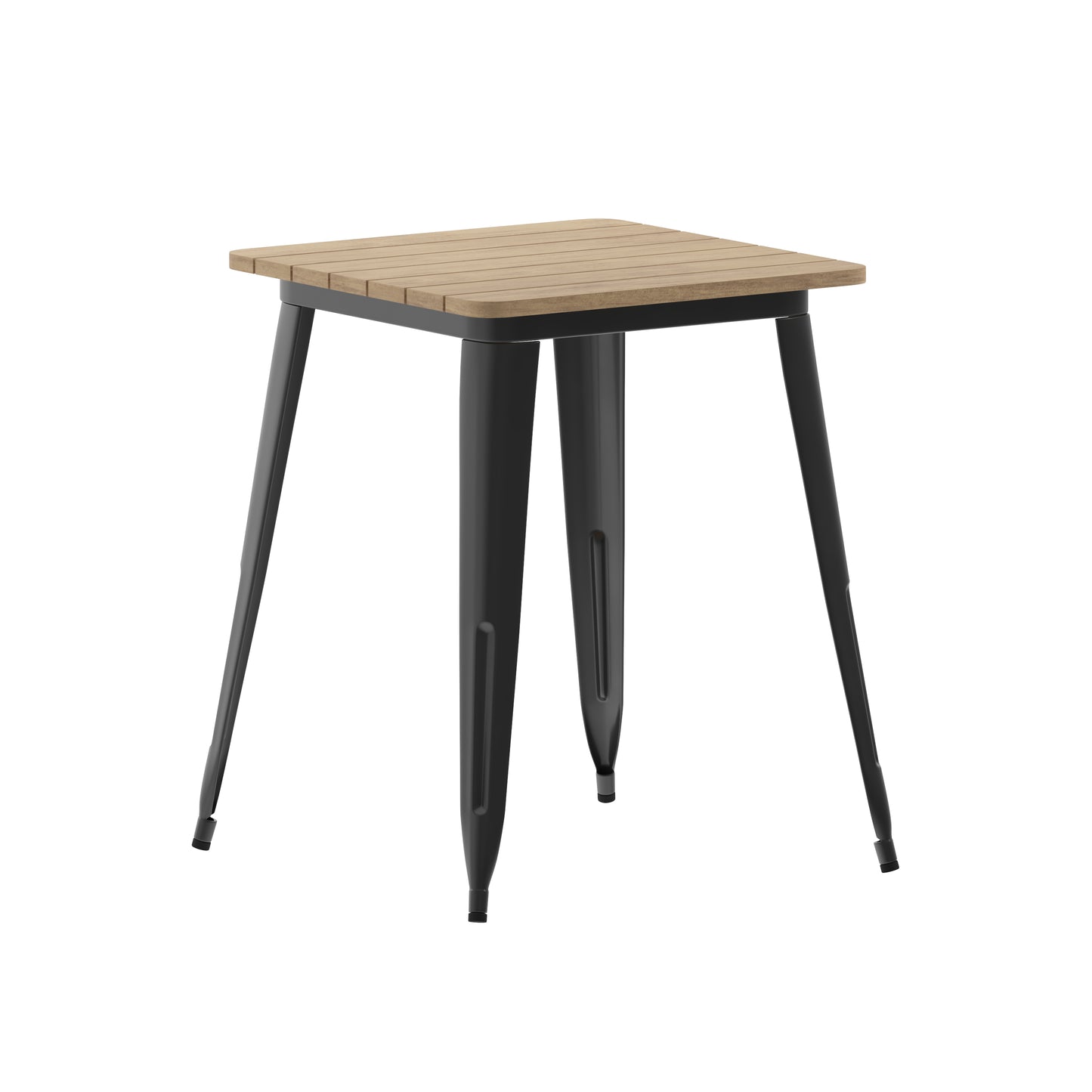 23.75" SQ BR/BK Dining Table JJ-T14619-60-BRBK-GG