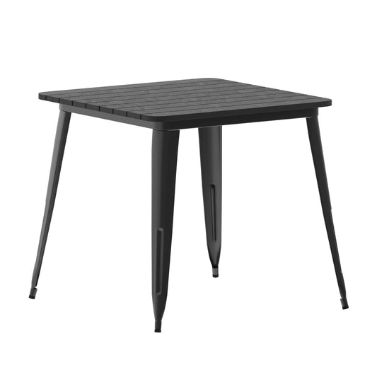 Contemporary 31.5" Square Commercial Dining Table for 4