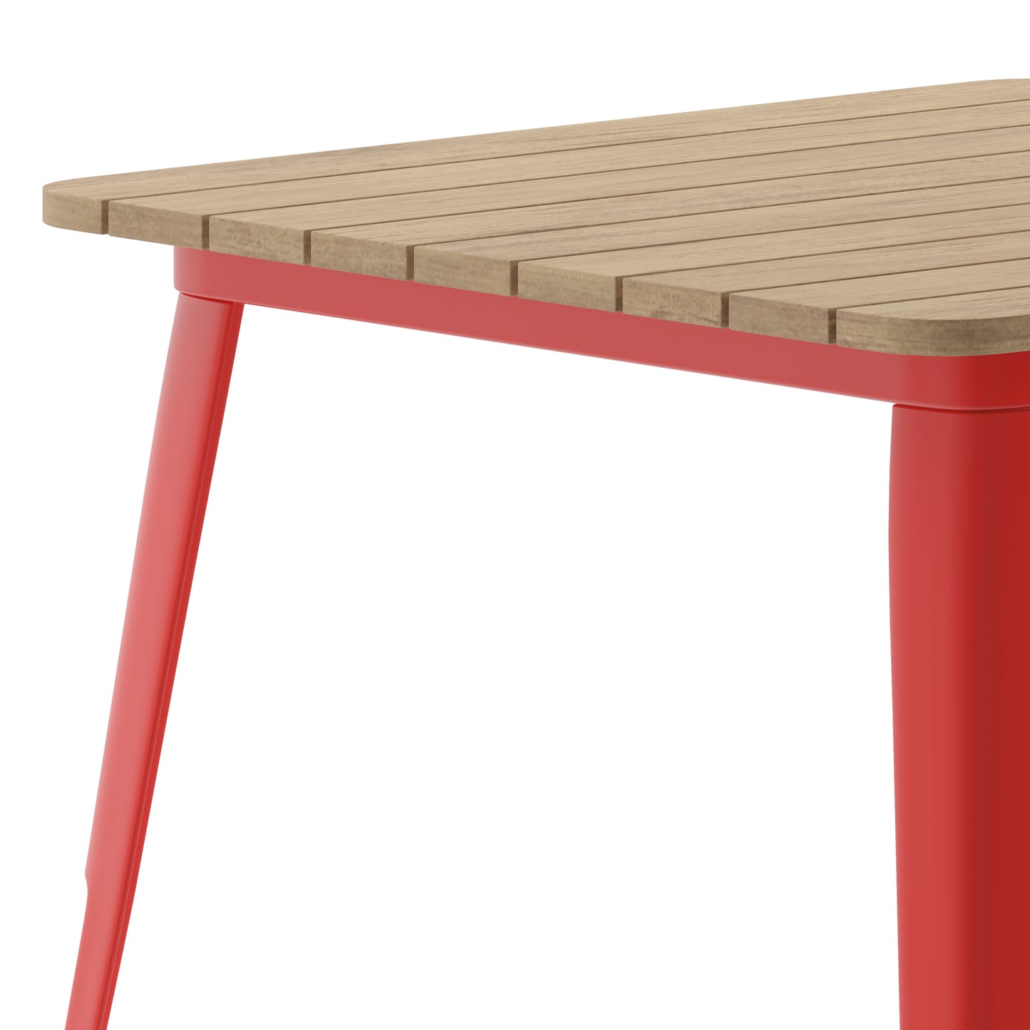 31.5" SQ BR/RED Dining Table JJ-T14619-80-BRRD-GG