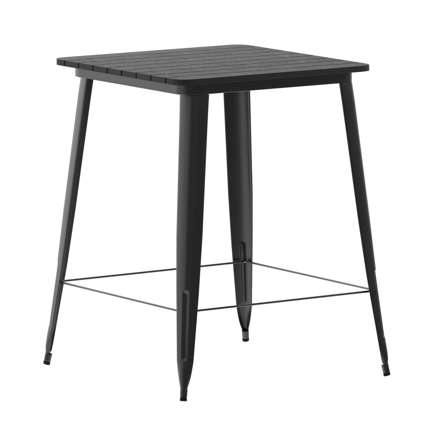 31.5" SQ BK/BK Bar Top Table JJ-T14619H-80-BKBK-GG