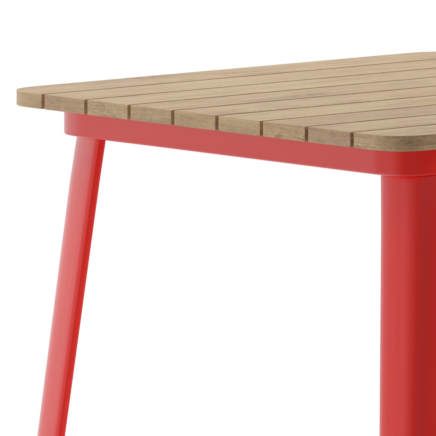 31.5" SQ BR/RED Bar Top Table JJ-T14619H-80-BRRD-GG