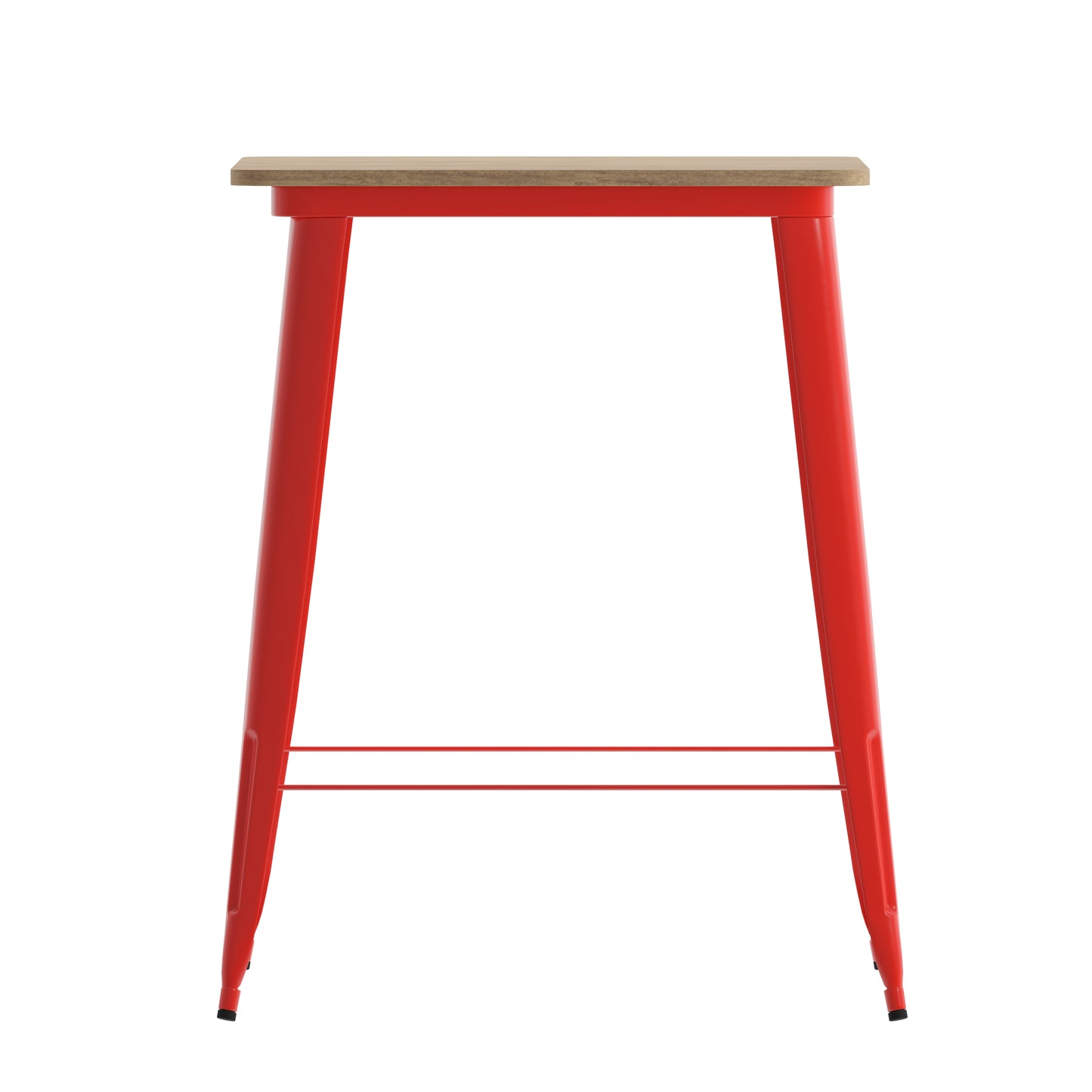 31.5" SQ BR/RED Bar Top Table JJ-T14619H-80-BRRD-GG