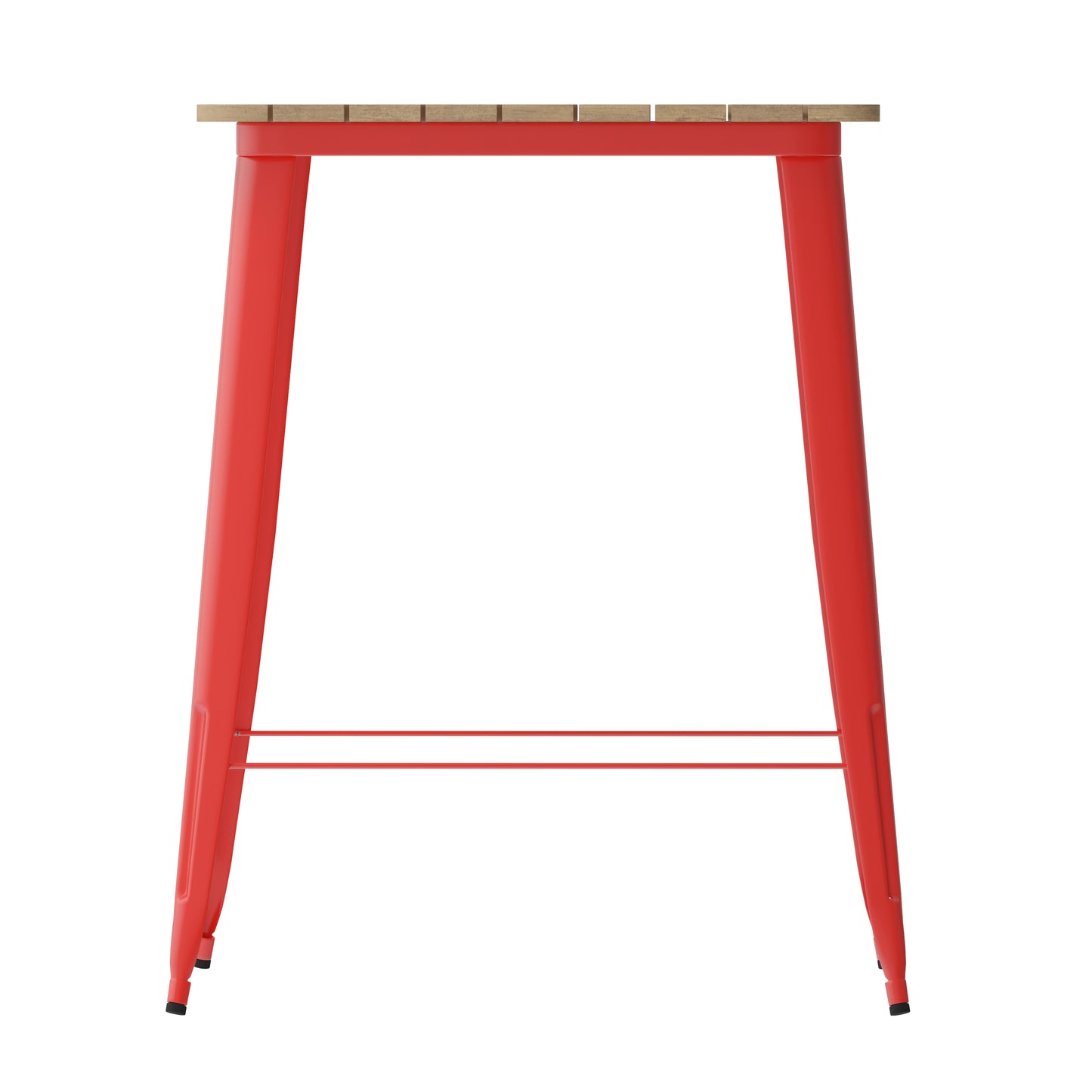 31.5" SQ BR/RED Bar Top Table JJ-T14619H-80-BRRD-GG