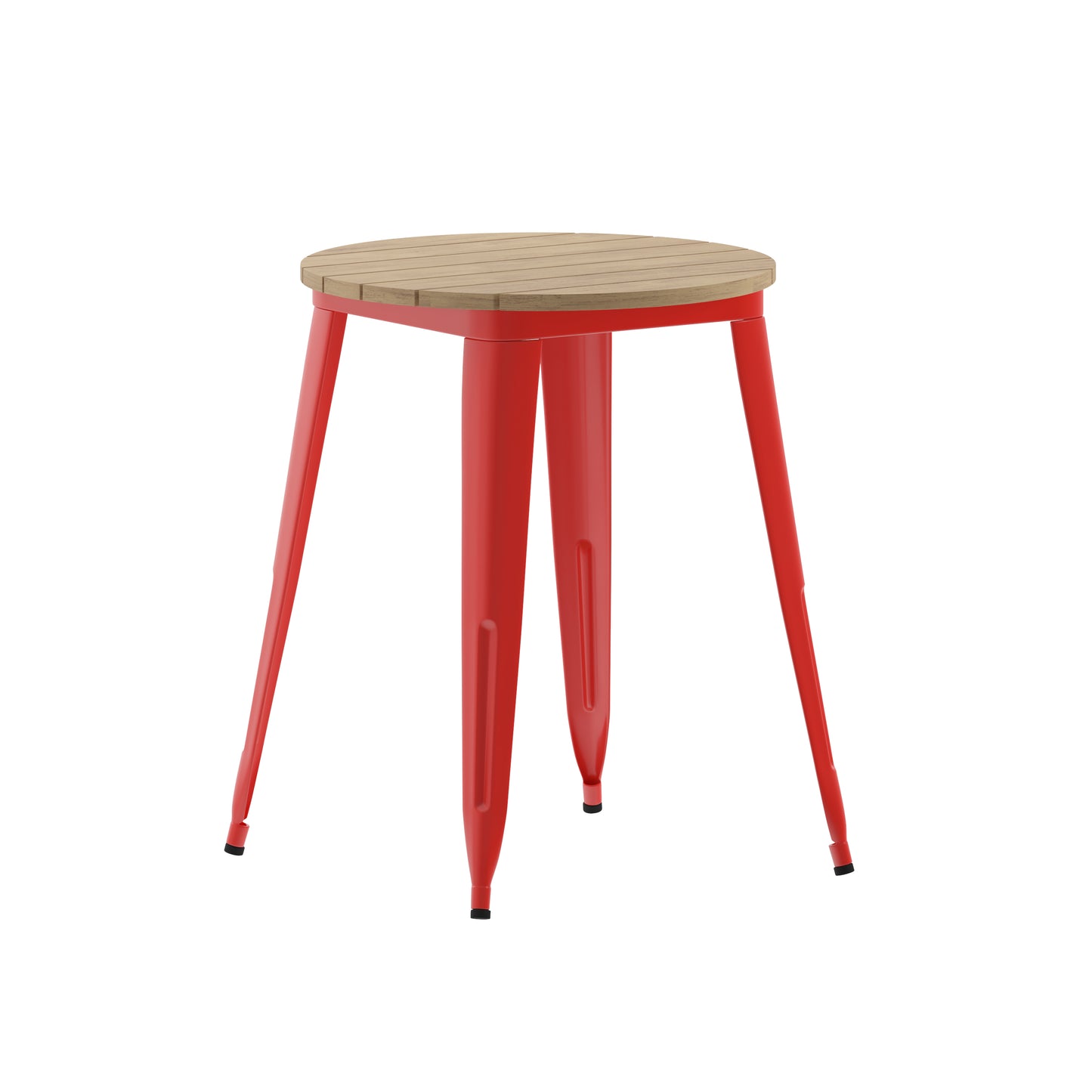 23.75" RD BR/RED Dining Table JJ-T14623-60-BRRD-GG