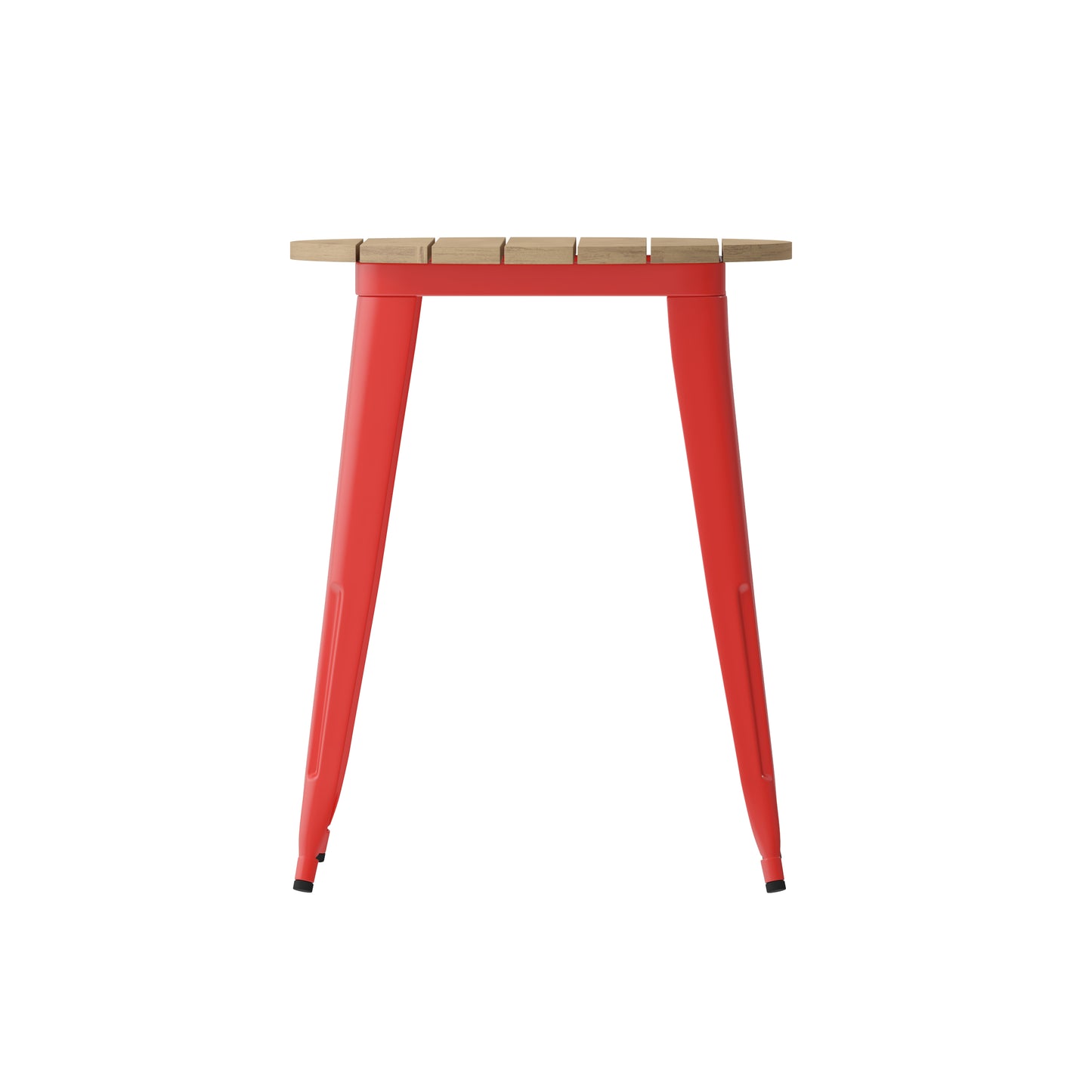 23.75" RD BR/RED Dining Table JJ-T14623-60-BRRD-GG