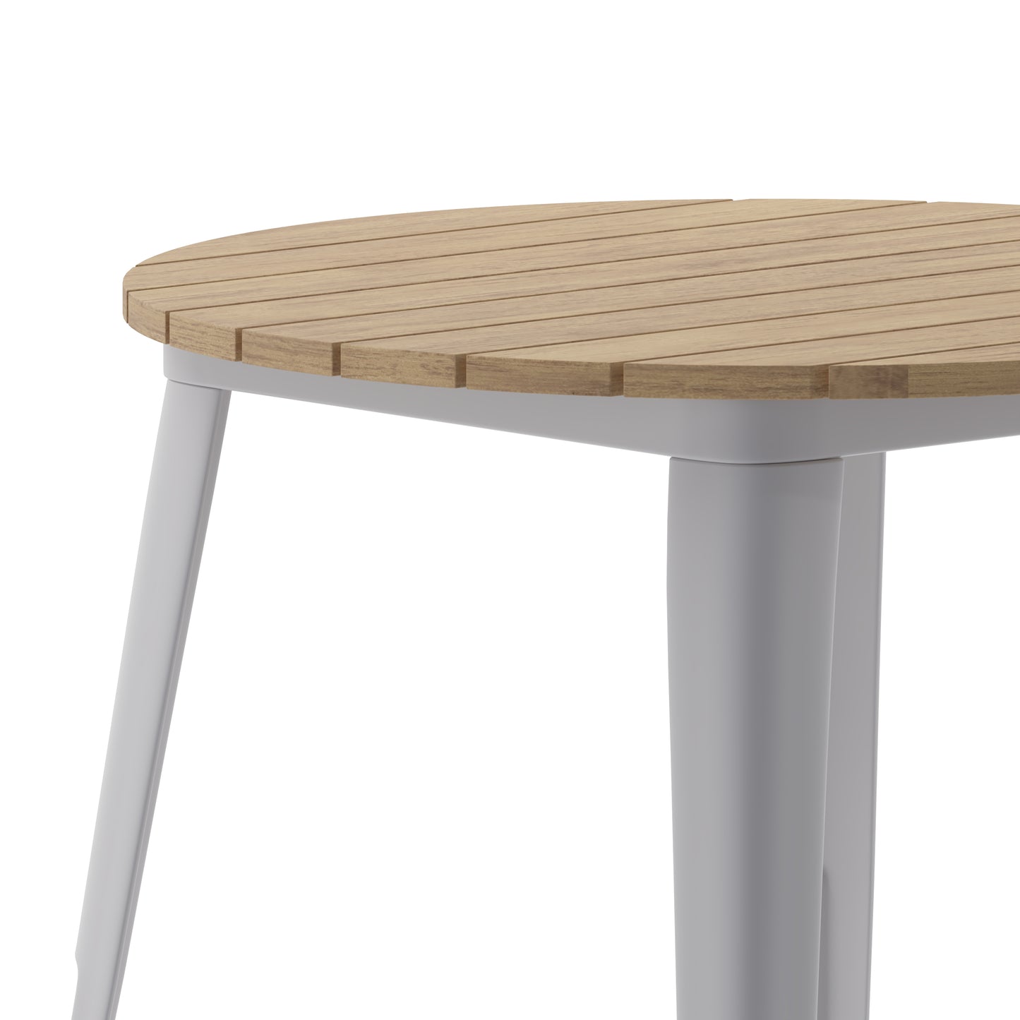 Contemporary 30" Round Commercial Dining Table for 4