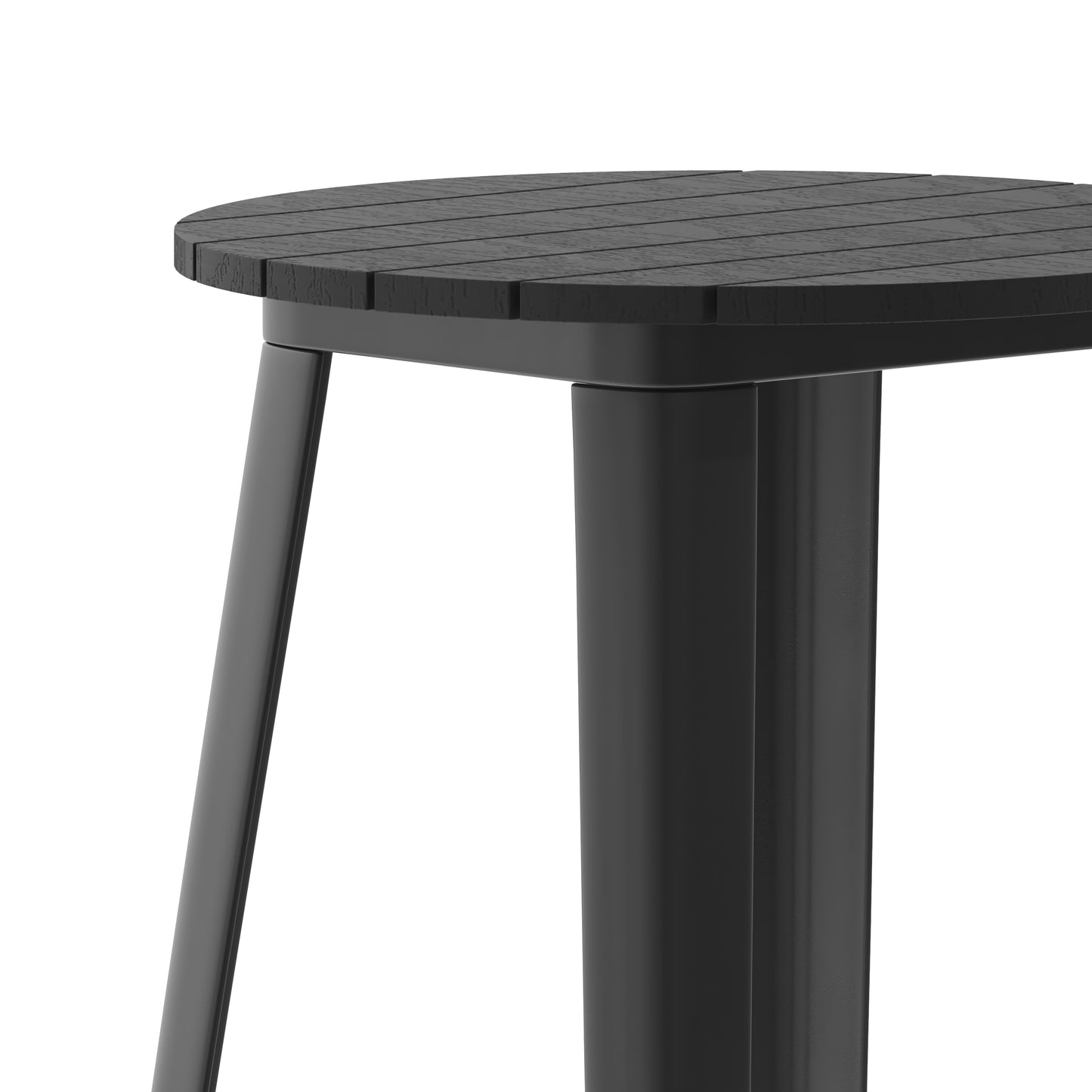 Contemporary 23.75" Round Commercial Bar Height Dining Table for 2