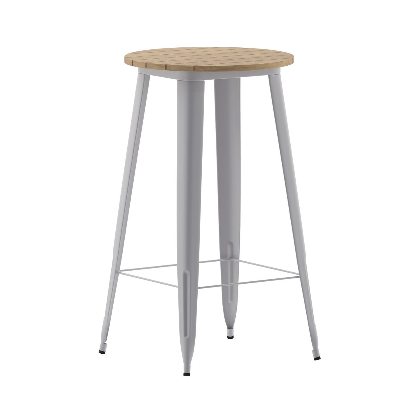 Contemporary 23.75" Round Commercial Bar Height Dining Table for 2