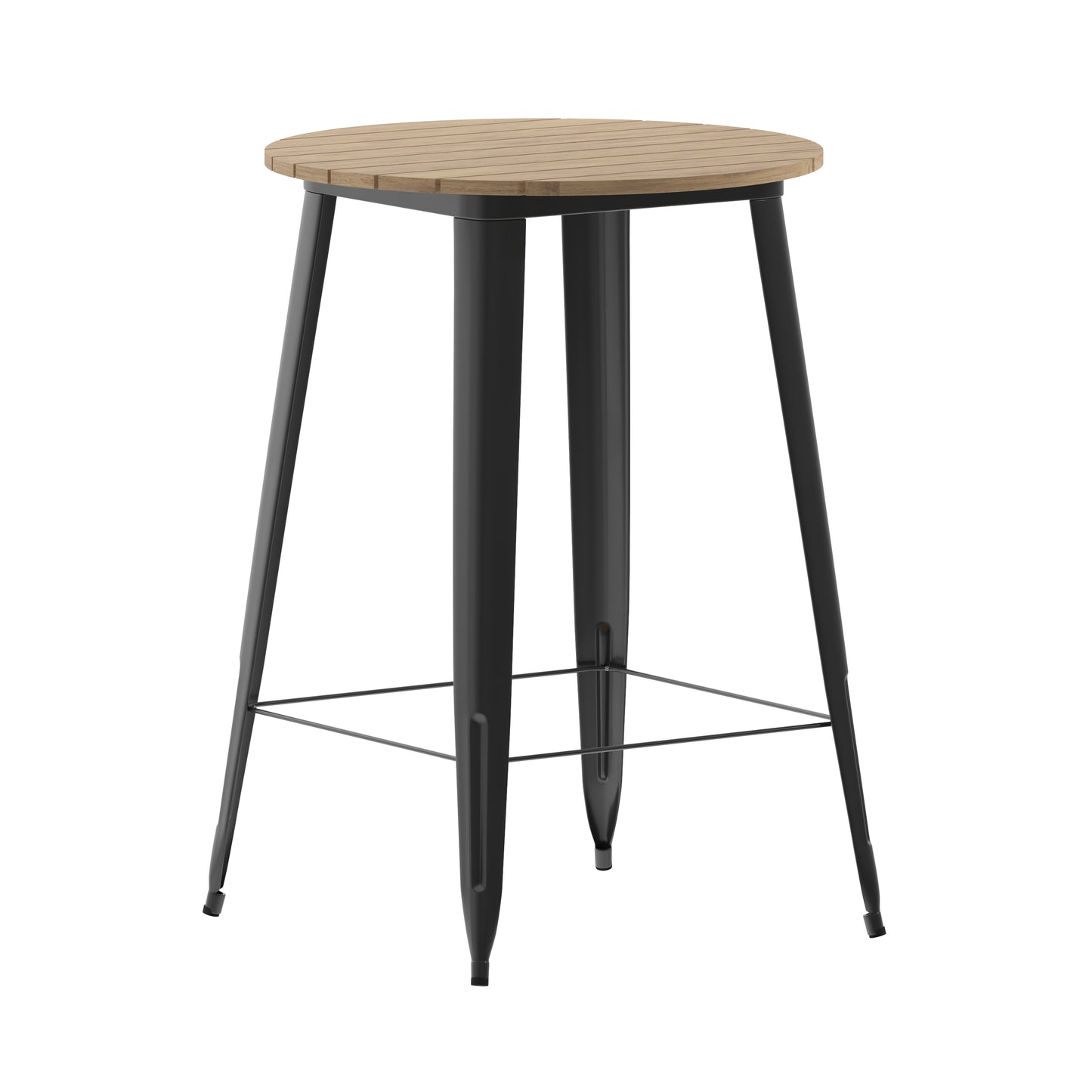 30" RD BR/BK Bar Top Table JJ-T14623H-76-BRBK-GG