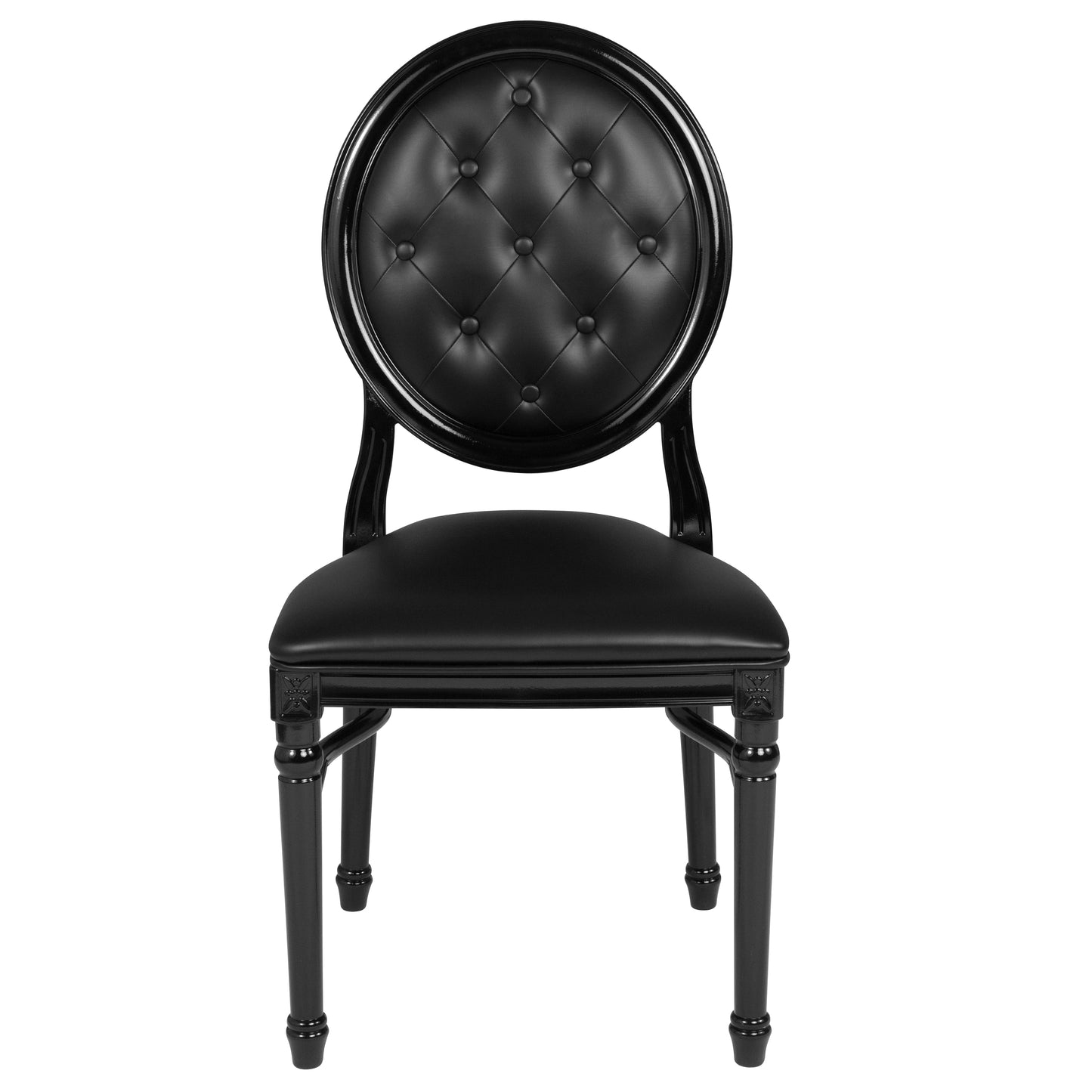 Tufted Black Dining Chair LE-B-B-T-MON-GG