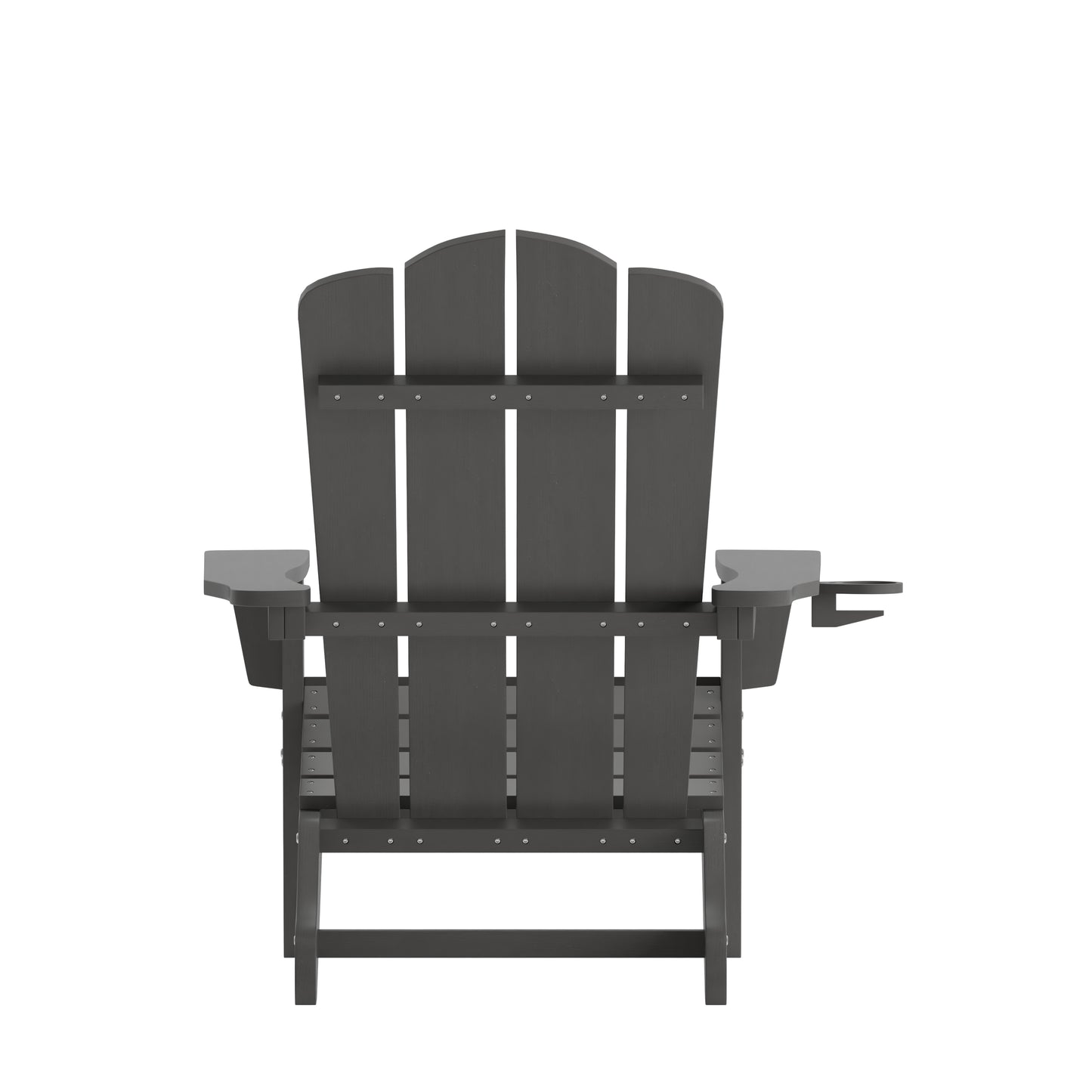 Gray Patio Chair - Cupholder LE-HMP-1044-10-GY-GG