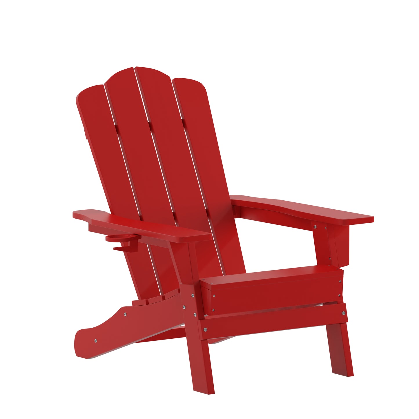 Red Patio Chair - Cupholder LE-HMP-1044-10-RD-GG