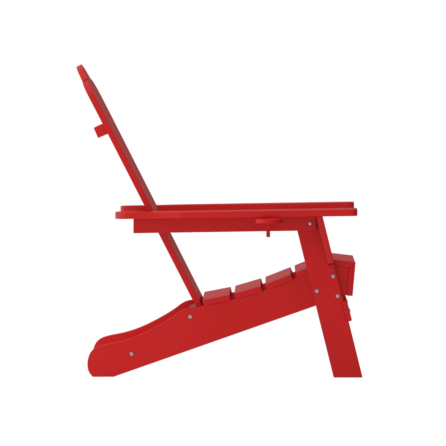 Red Patio Chair - Cupholder LE-HMP-1044-10-RD-GG