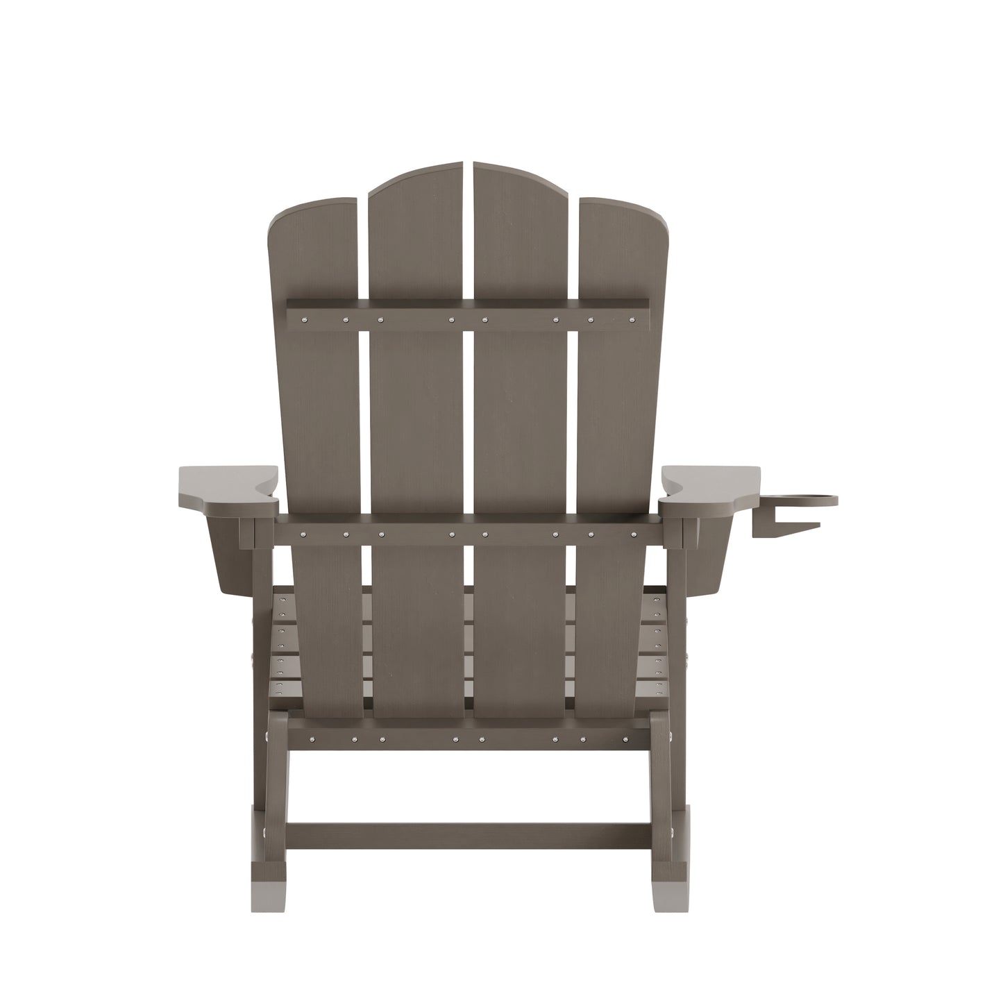 Brown Rocking Chair-Cupholder LE-HMP-1044-31-BR-GG