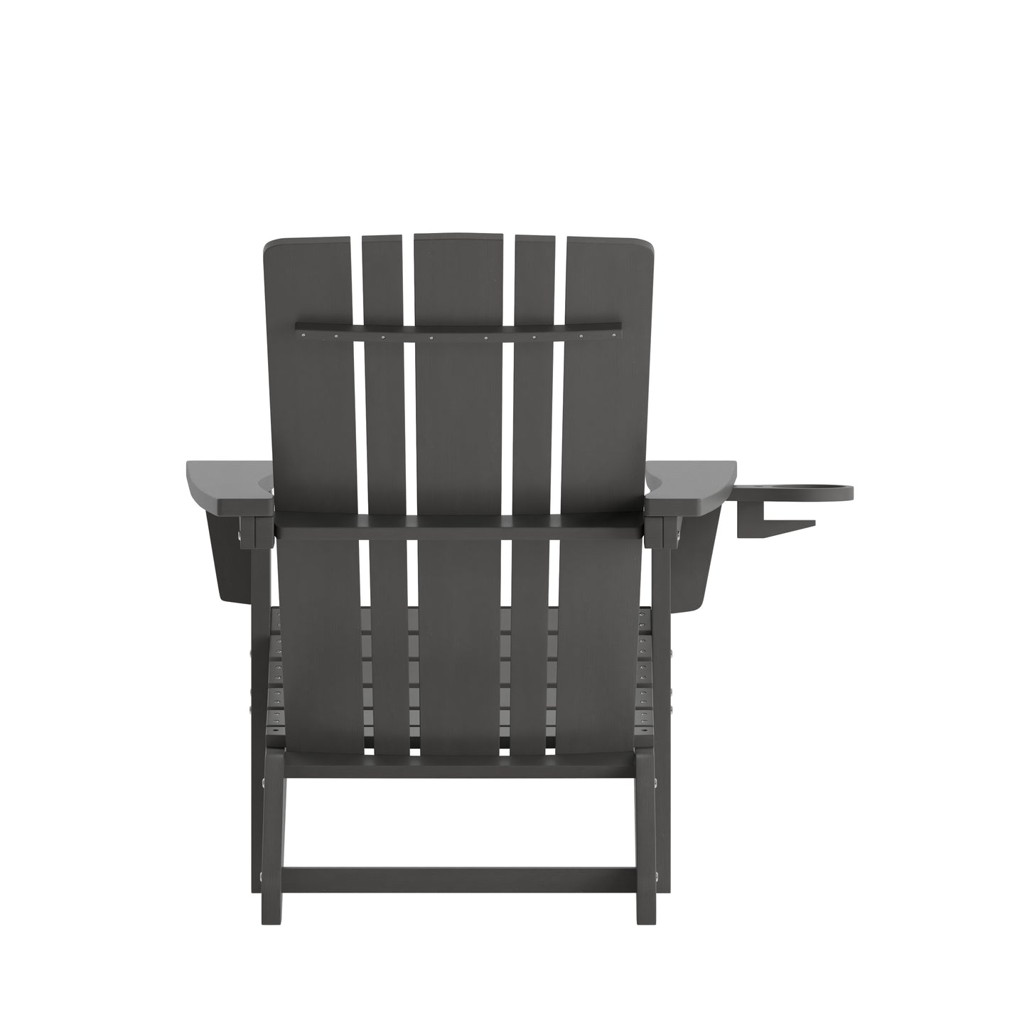 Gray Patio Chair - Cupholder LE-HMP-1045-10-GY-GG