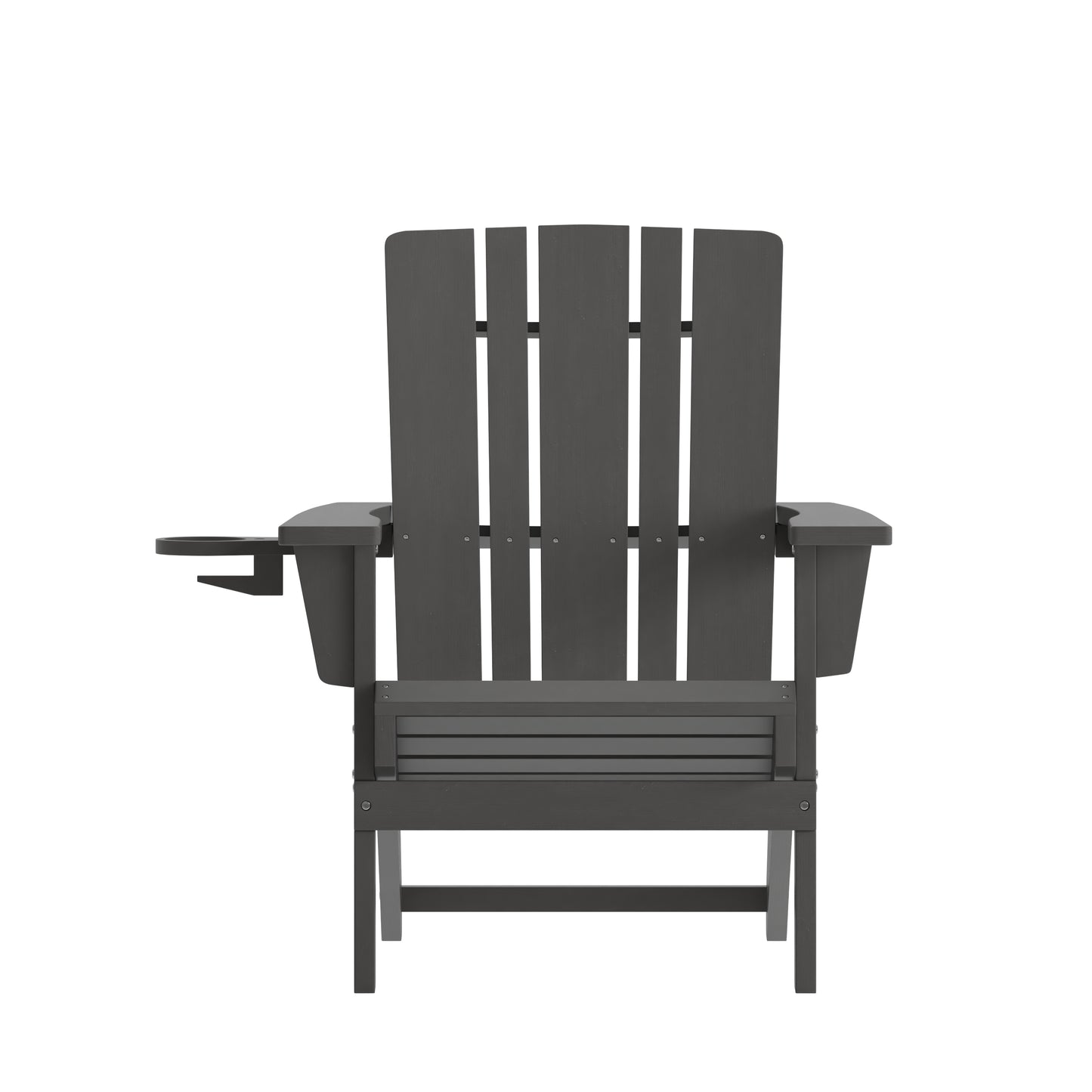 Gray Patio Chair - Cupholder LE-HMP-1045-10-GY-GG