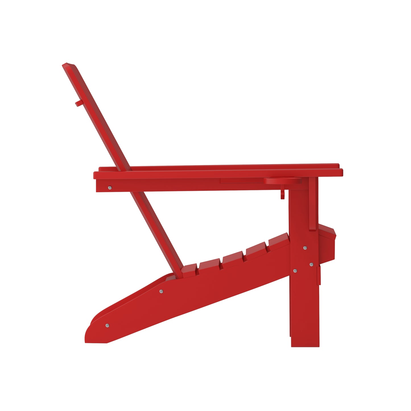 Red Patio Chair - Cupholder LE-HMP-1045-10-RD-GG