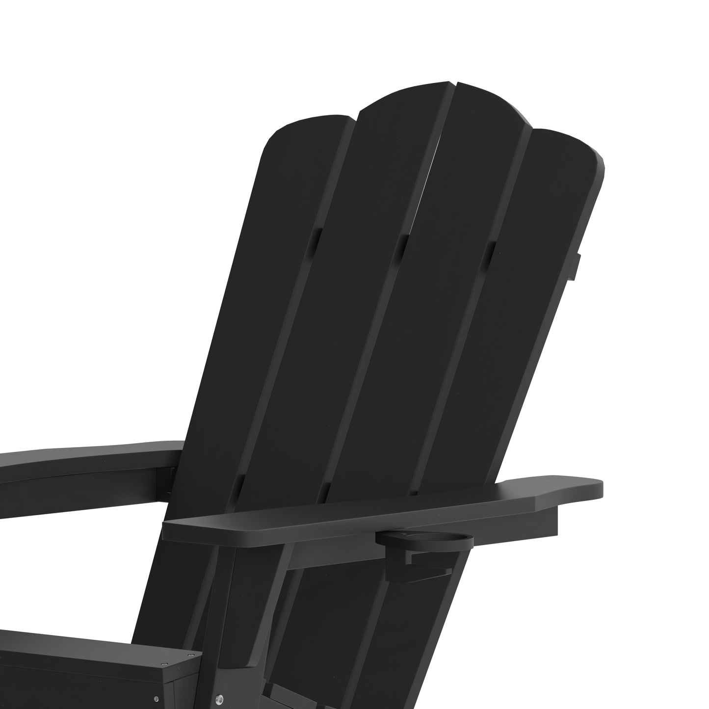 Black Rocking Chair-Cupholder LE-HMP-1045-31-BK-GG