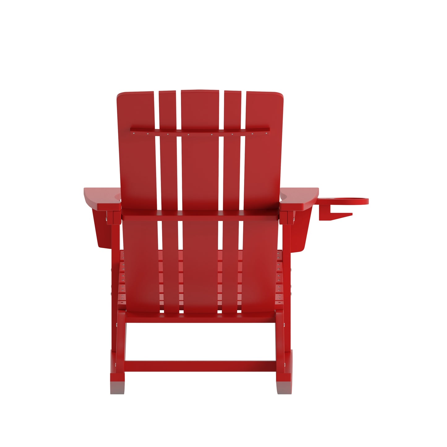 Red Rocking Chair-Cupholder LE-HMP-1045-31-RD-GG