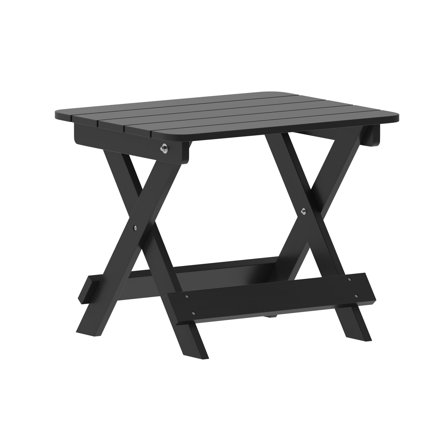 Black Folding Adirondack Table LE-HMP-2012-1620H-BK-GG