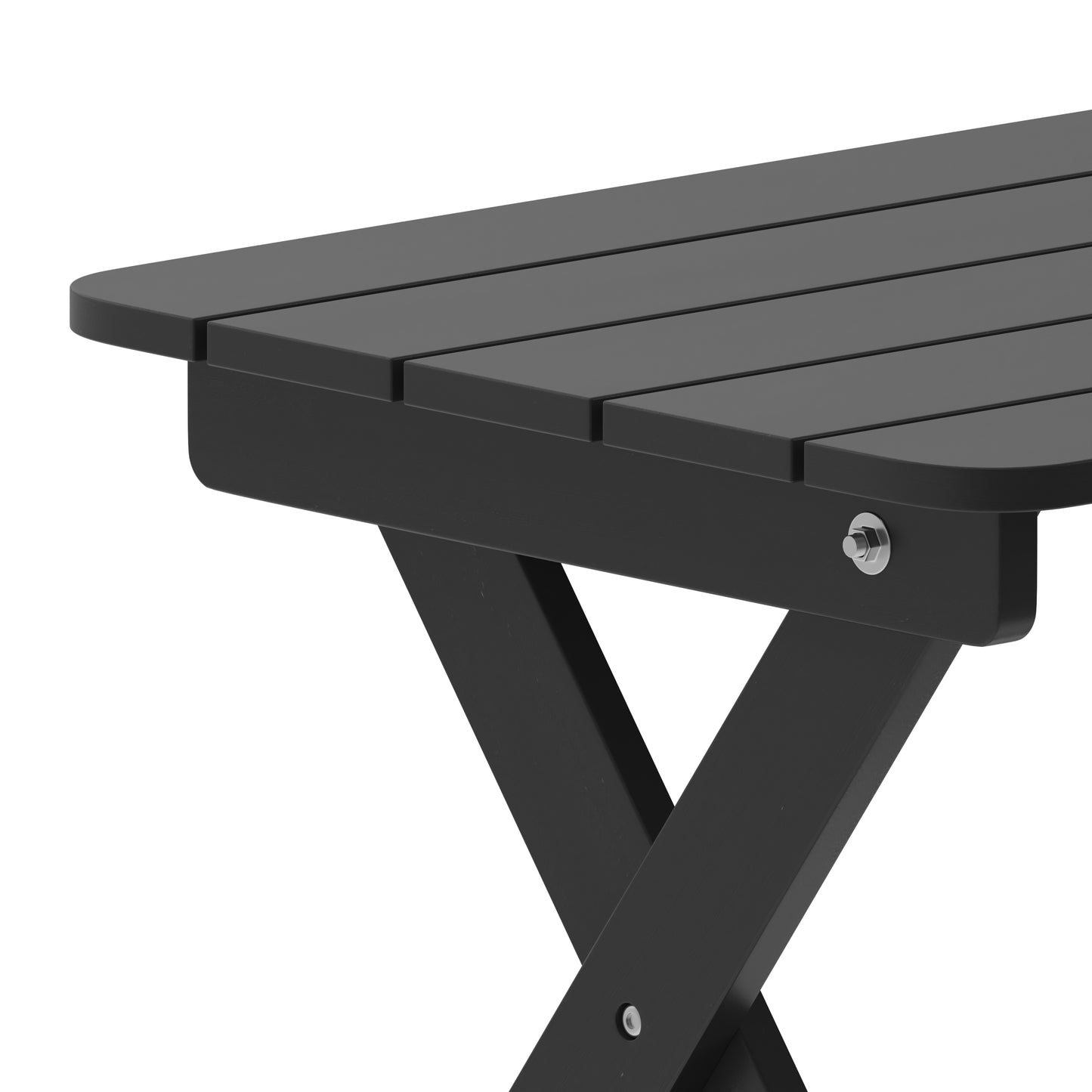 Black Folding Adirondack Table LE-HMP-2012-1620H-BK-GG