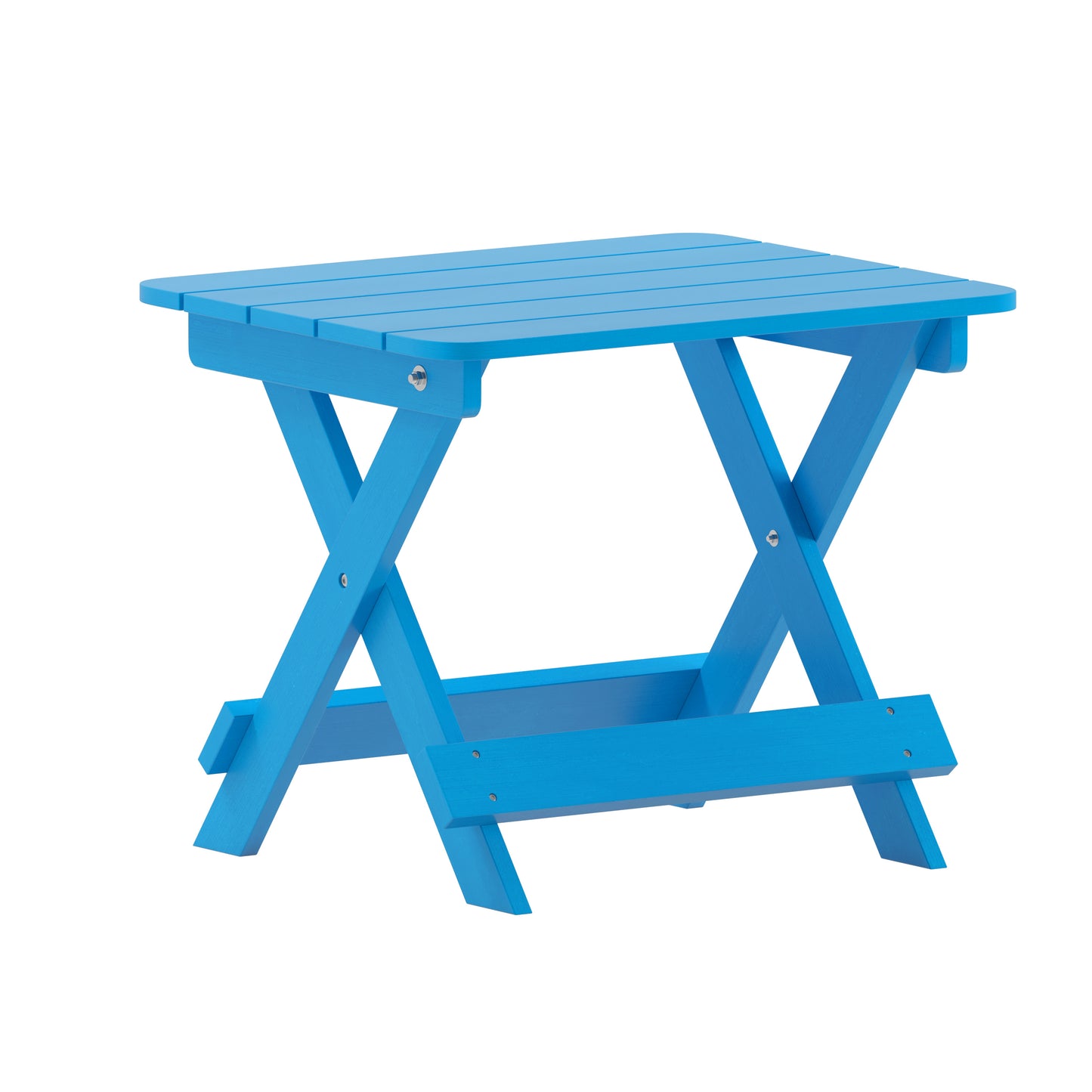 Blue Folding Adirondack Table LE-HMP-2012-1620H-BL-GG