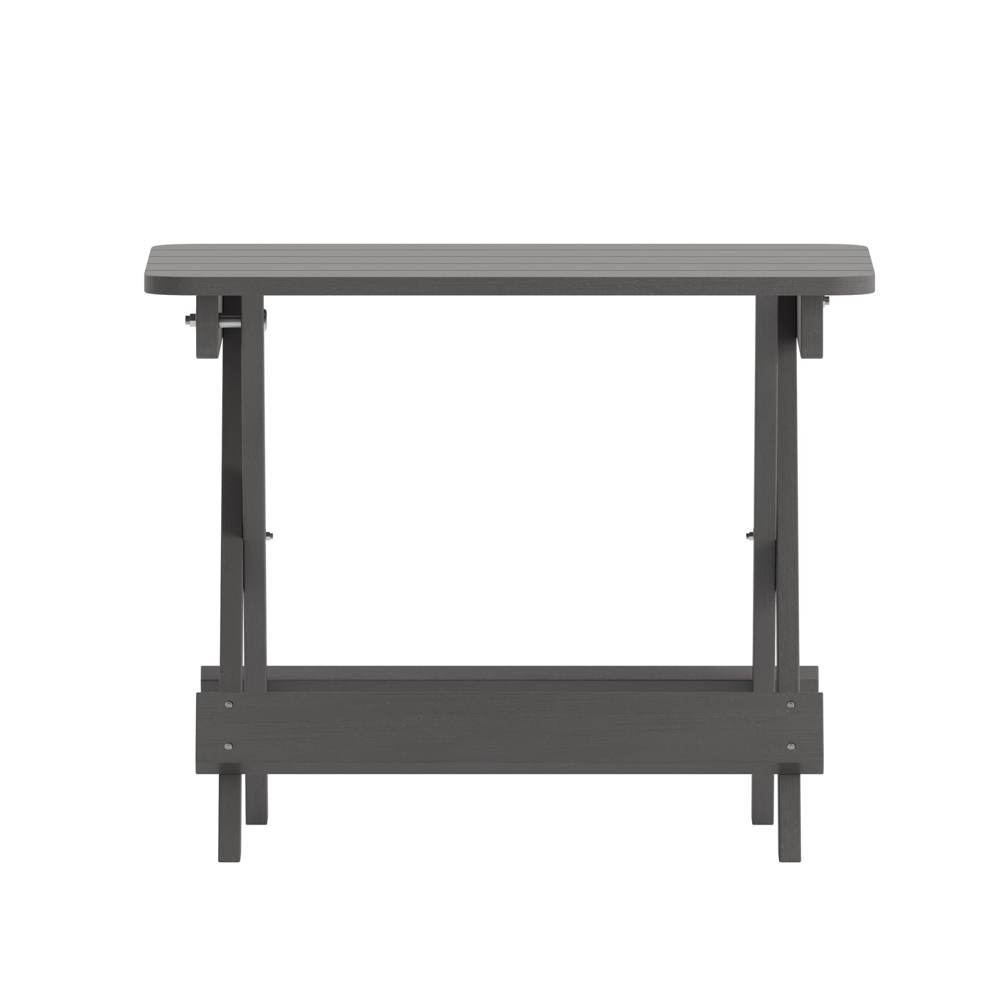 Gray Folding Adirondack Table LE-HMP-2012-1620H-GY-GG